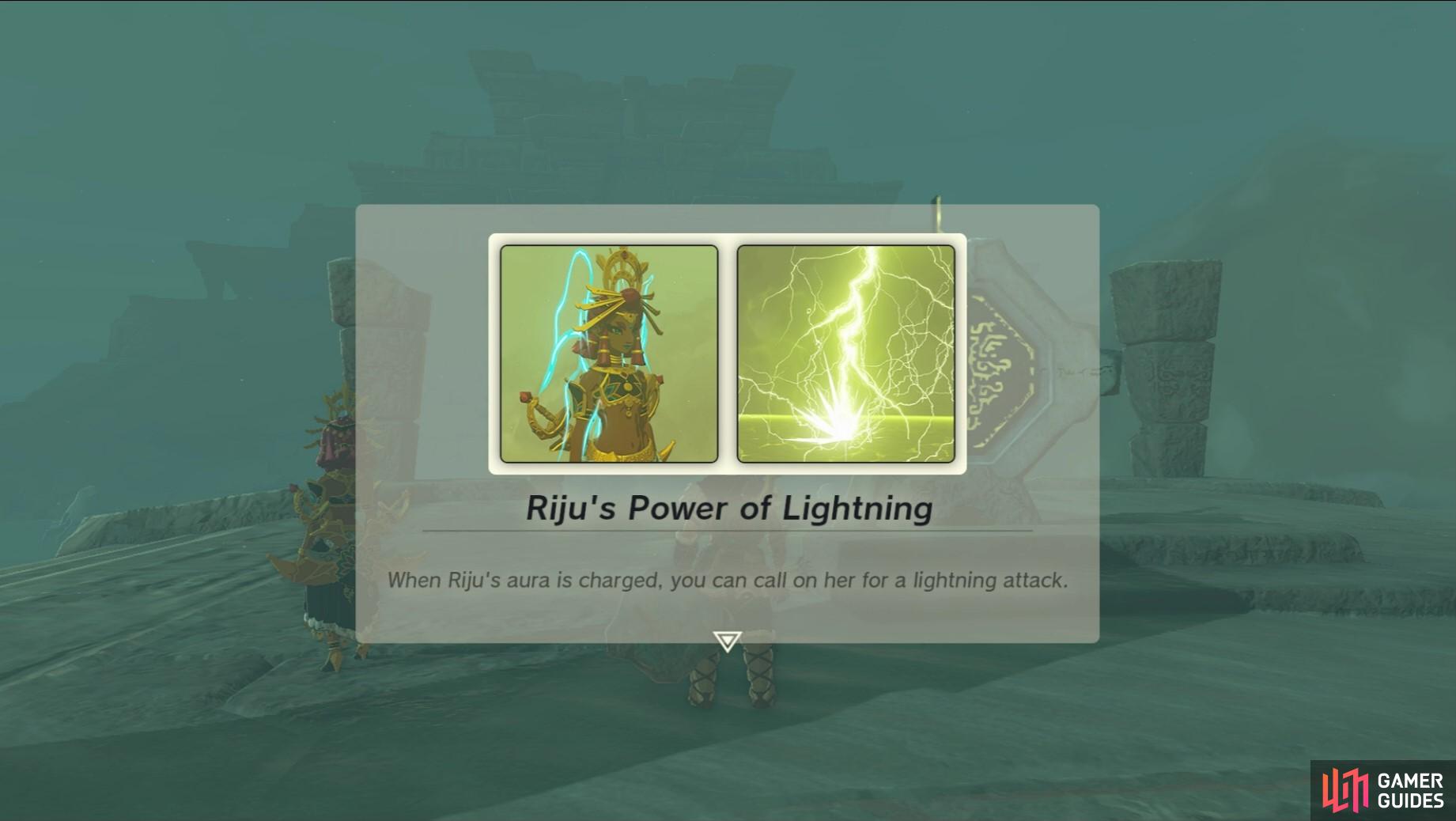 Riju’s Power of Lightning. 