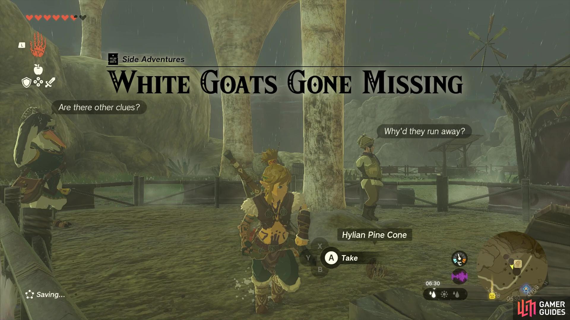 White Goats Gone Missing Side Adventure.