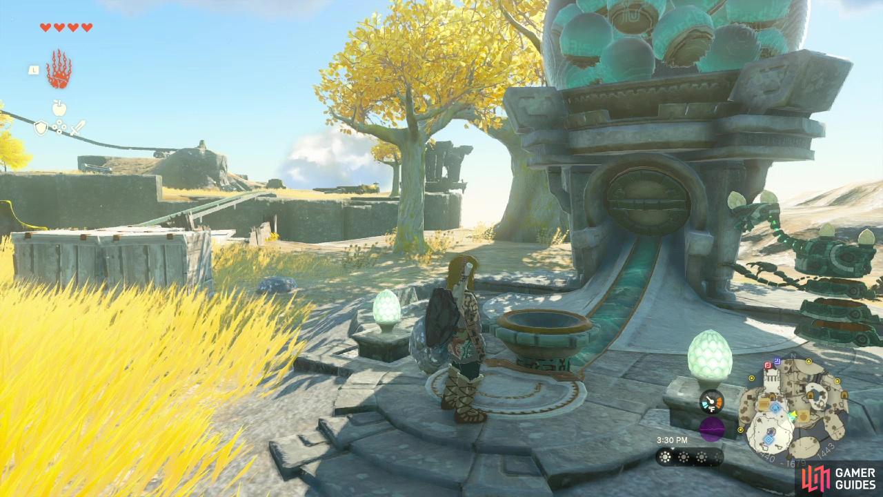 You can find Device Dispensers scattered throughout (and above!) Hyrule.