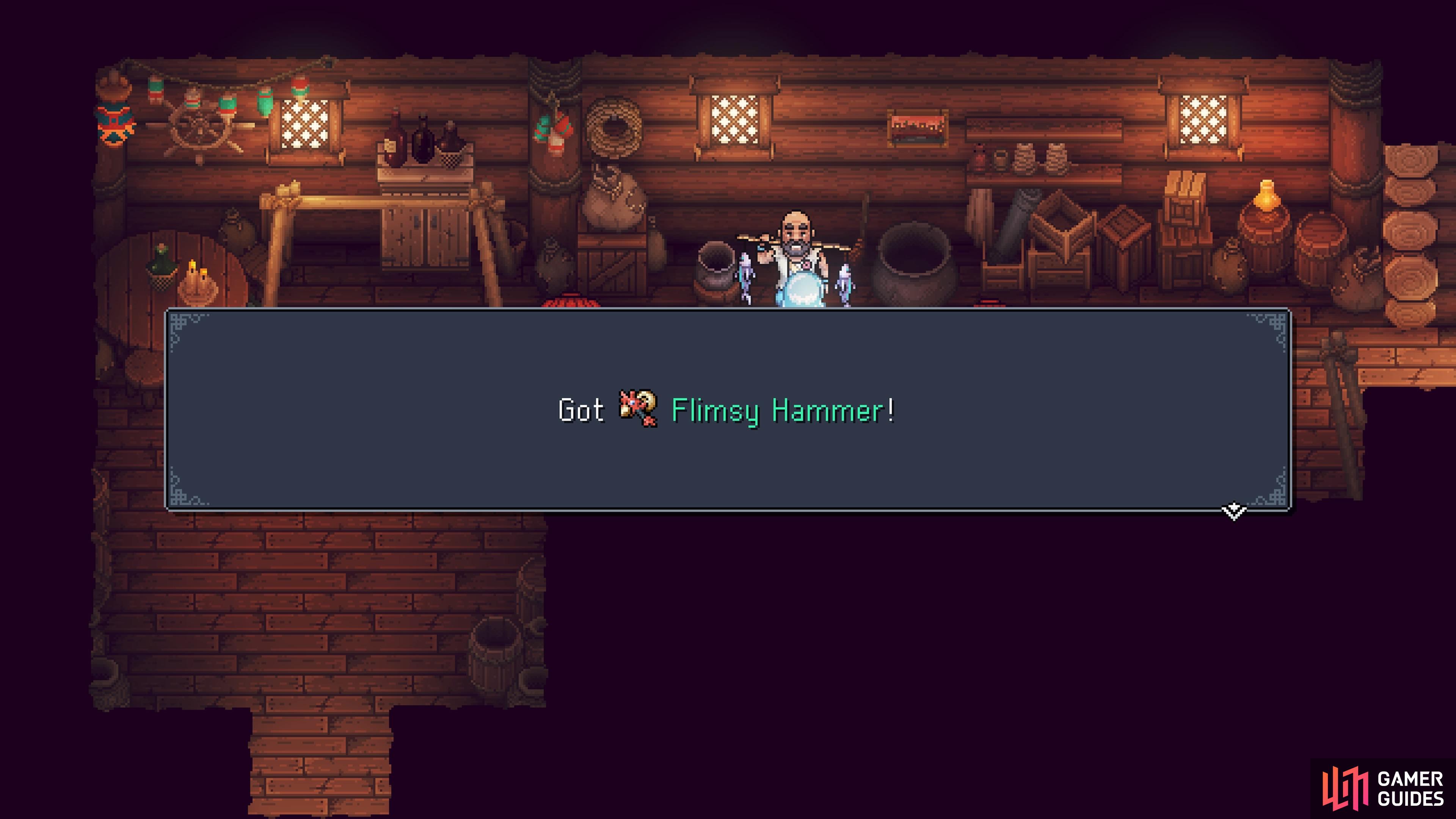 There are four Flimsy Hammers to find in the game.