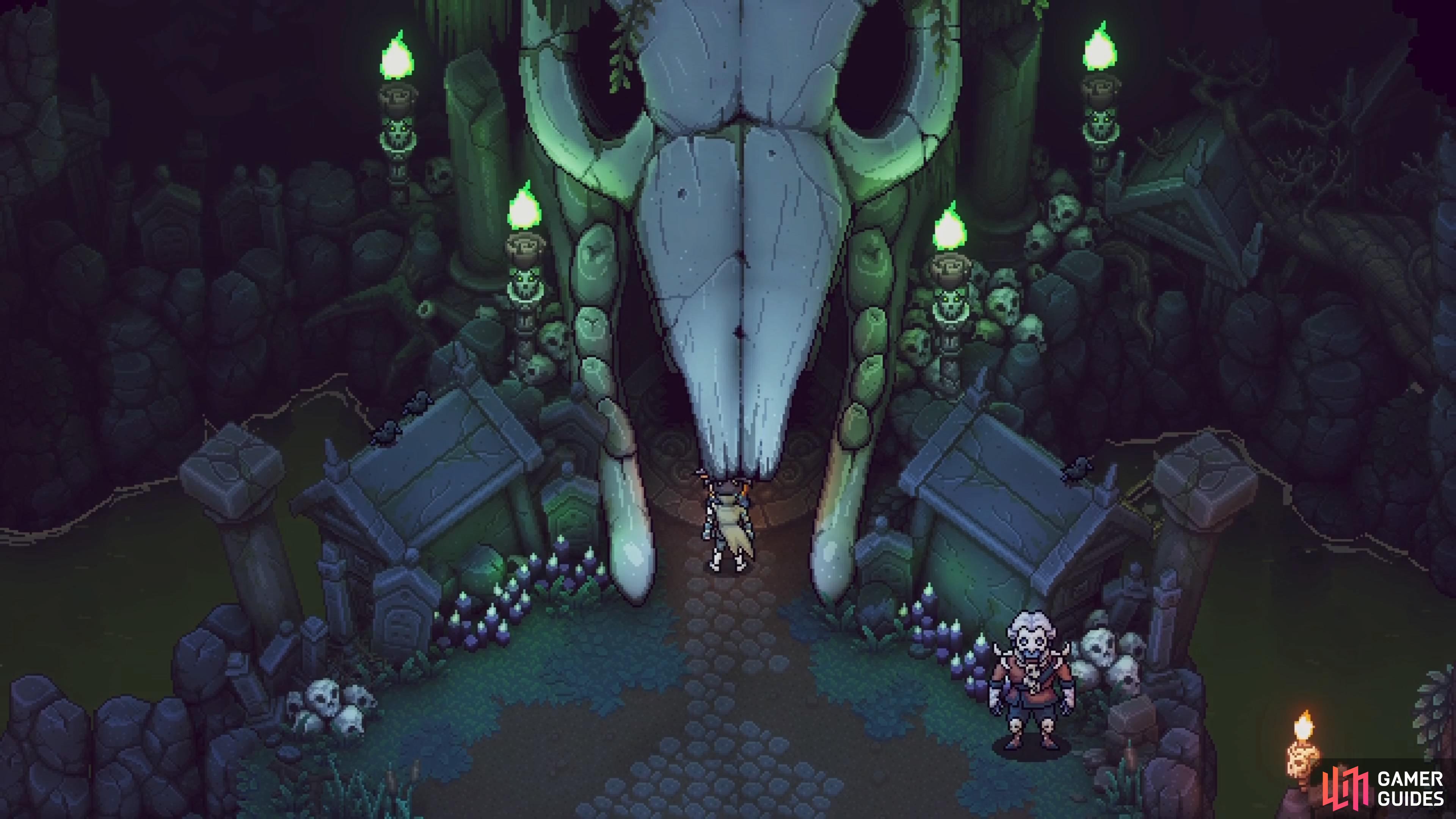 The entrance to the Necromancer’s Lair certainly feels intimidating.