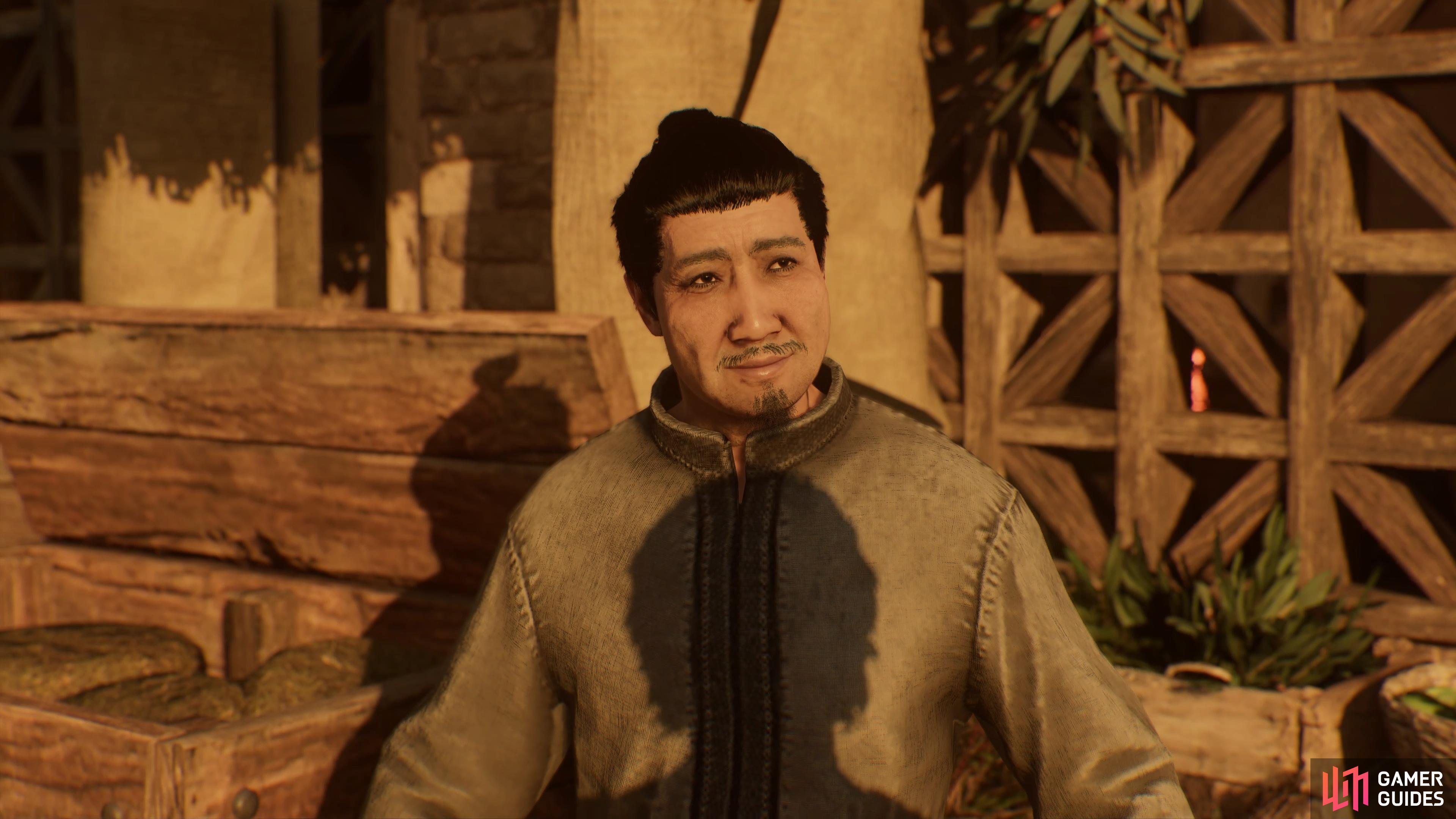 Al-Kullulu investigation in Assassin’s Creed Mirage. Pictured: Basim’s old friend, Kong.