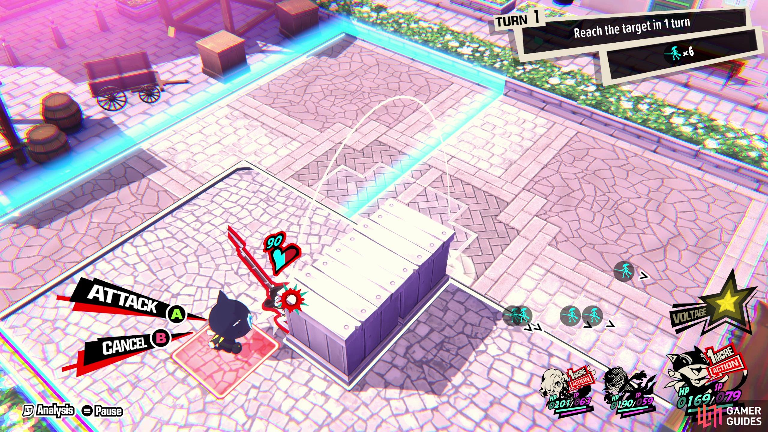 Use Morgana's extra turn to melee an enemy in cover, knocking him down.