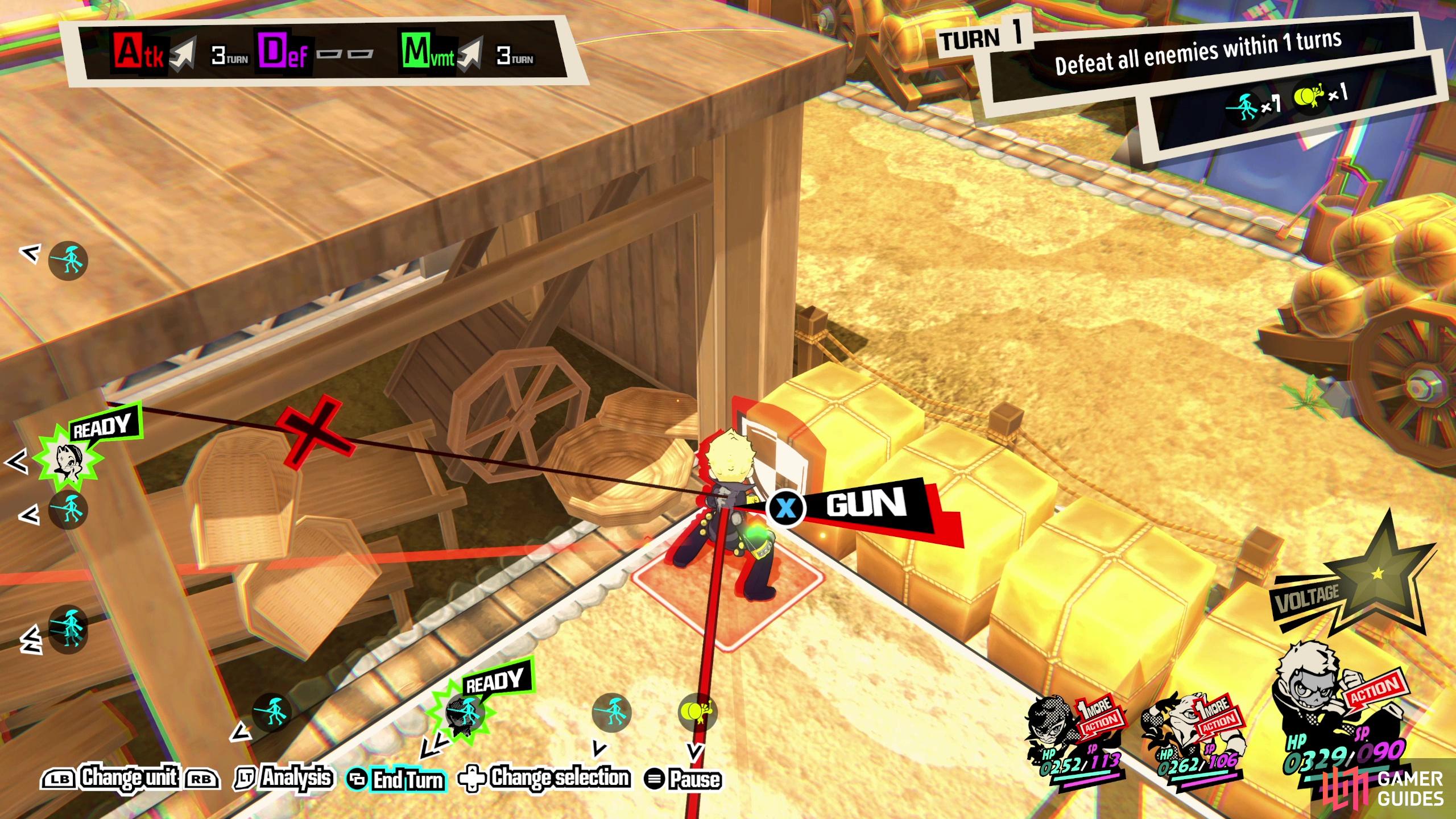 the move Ryuji to the far left corner of the map.