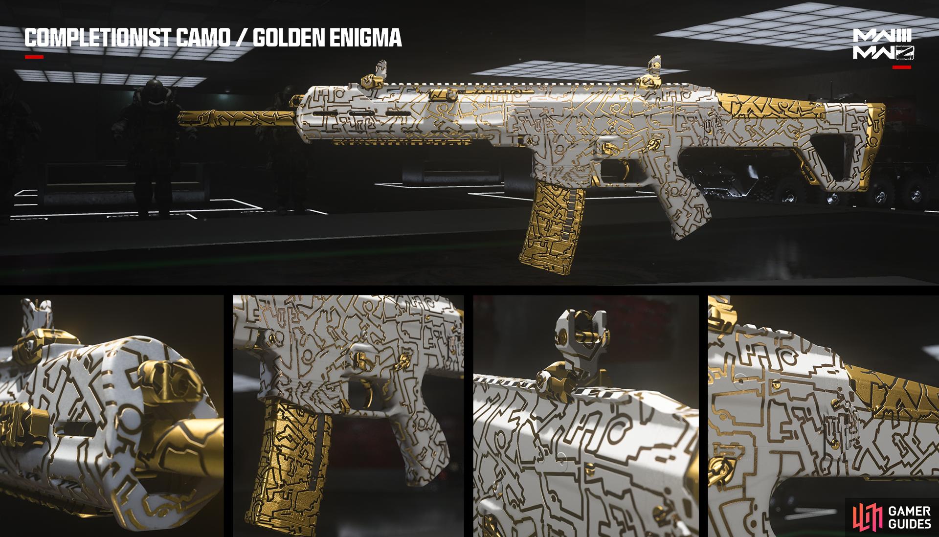 MW3 Weapons can get the Golden Enigma Camo in the Zombies Mode. Image via Activision.