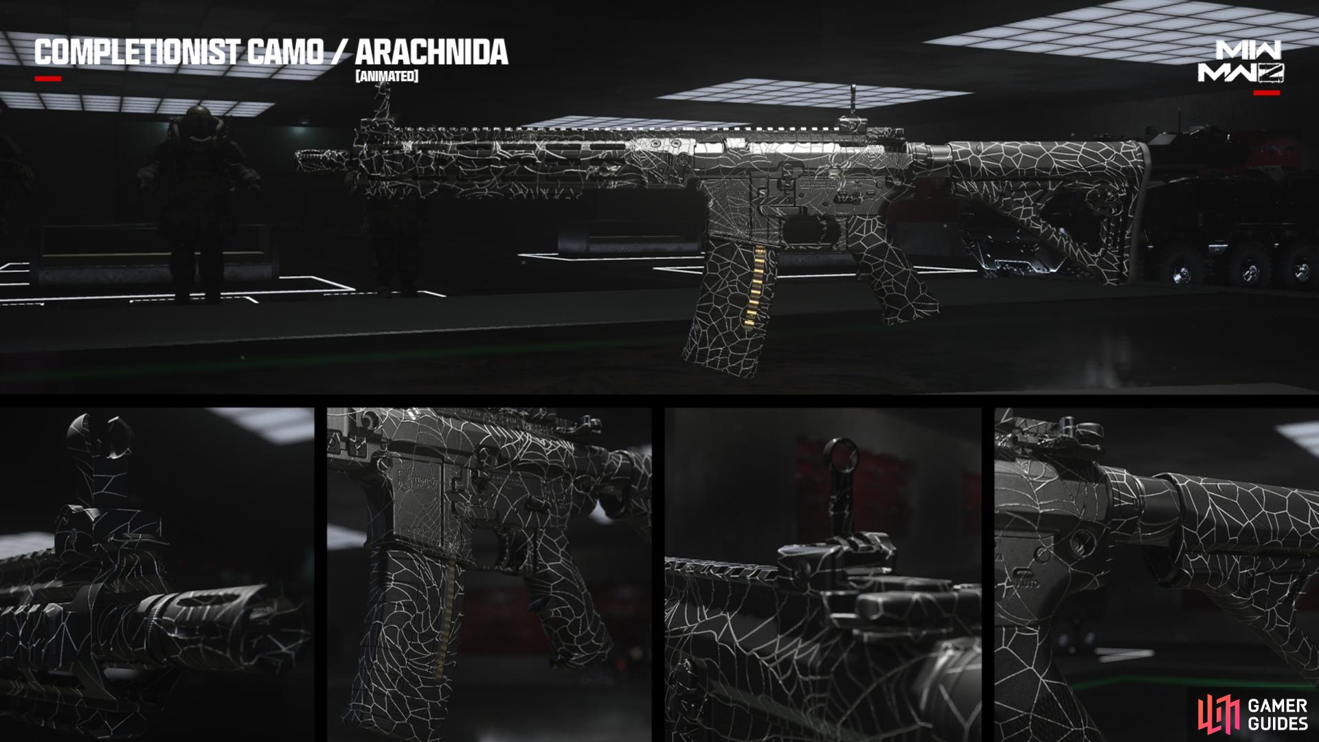 Beating 36 MW3 Scale Challenges unlock the Serpentine Camos. Image via Activision.