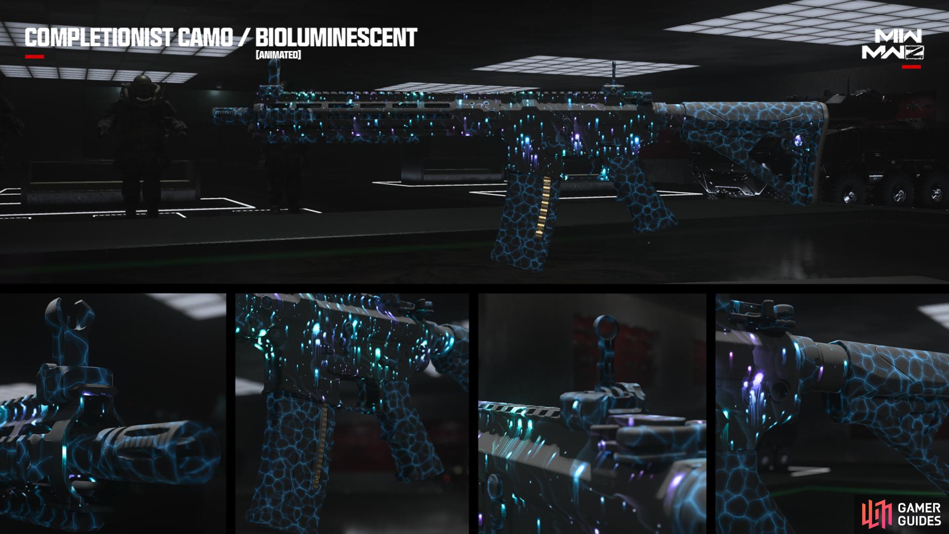 Bioluminescent is the final reward for grinding 51 guns to Arachnida tier for MW2 weapons in Zombies. Image via Activision.