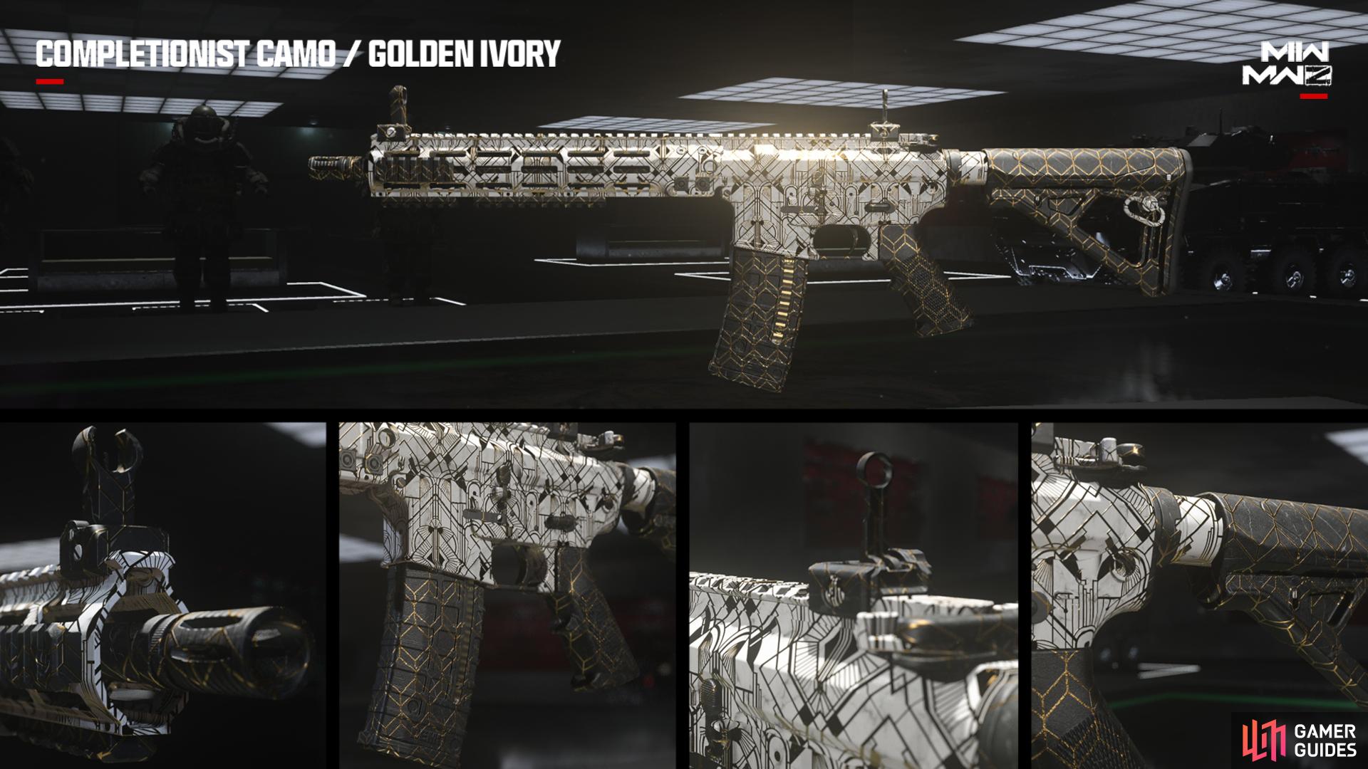MW2 Weapons can get the Golden Enigma Camo in the Zombies Mode. Image via Activision.