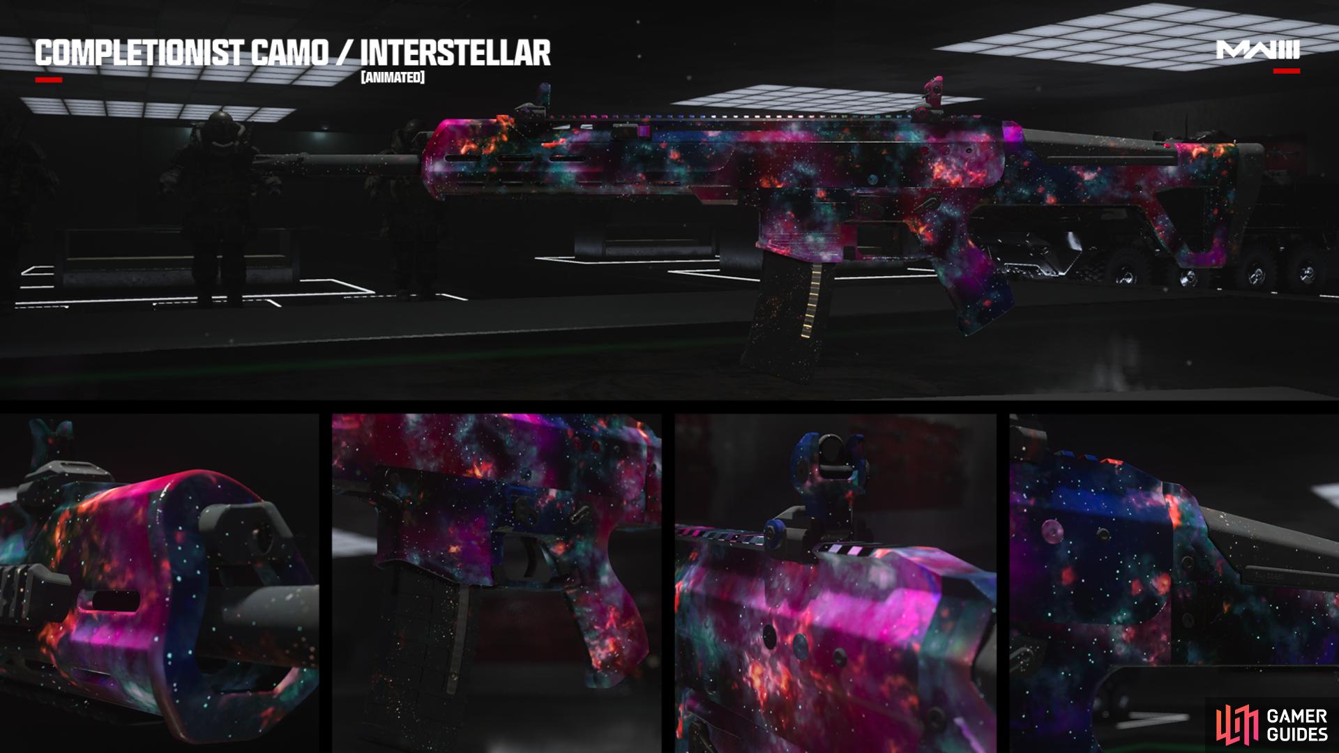 Interstellar Camo in Moden Warfare 3 is the new end goal and rivals the Orion in aesthetic. Image via Activision.