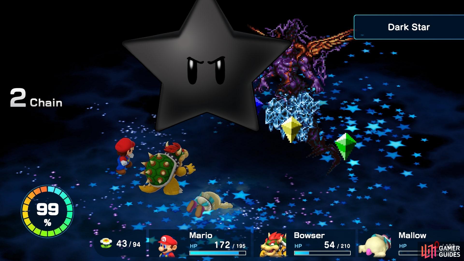 Culex will attack after the crystals have with powerful moves like Dark Star.
