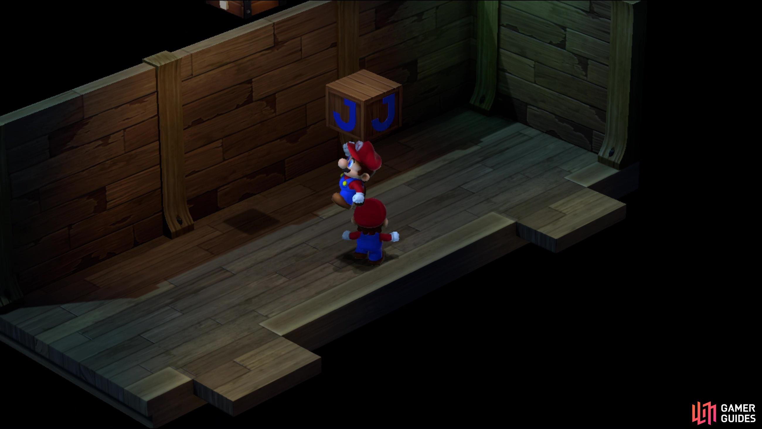 Jump on the Shadow Mario's Head