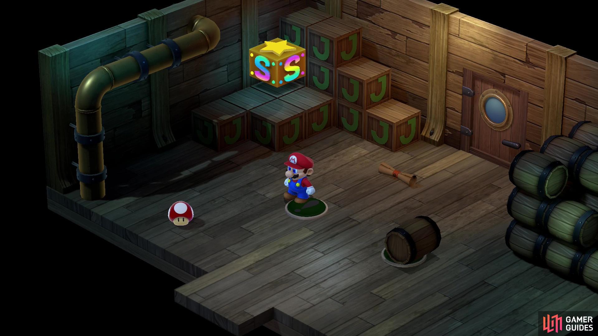 Jump on the other button with Mario to get the final clue.