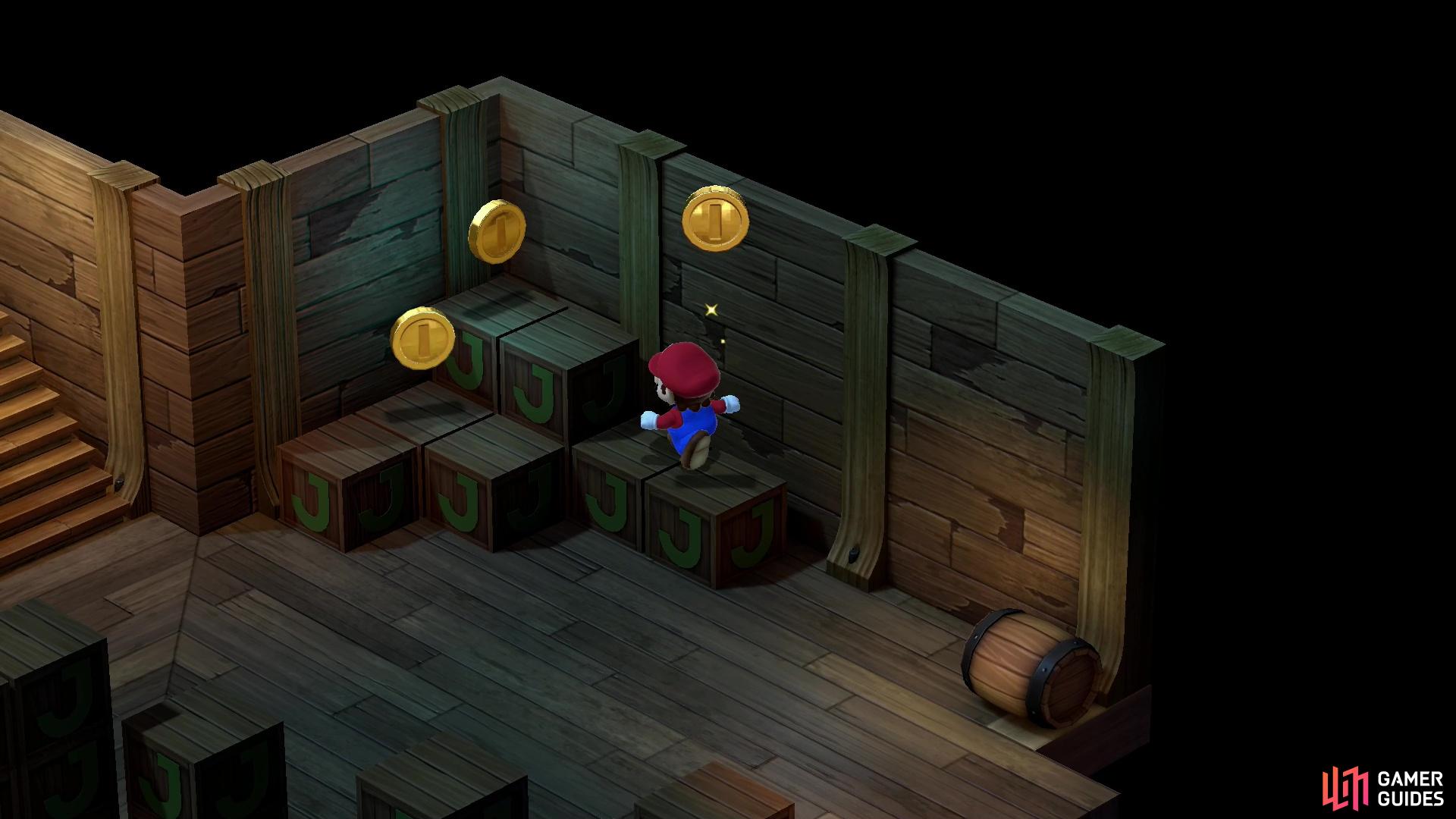 You'll need to chase a master coin around the room, picking up the checkpoint coins it spawns as it goes.