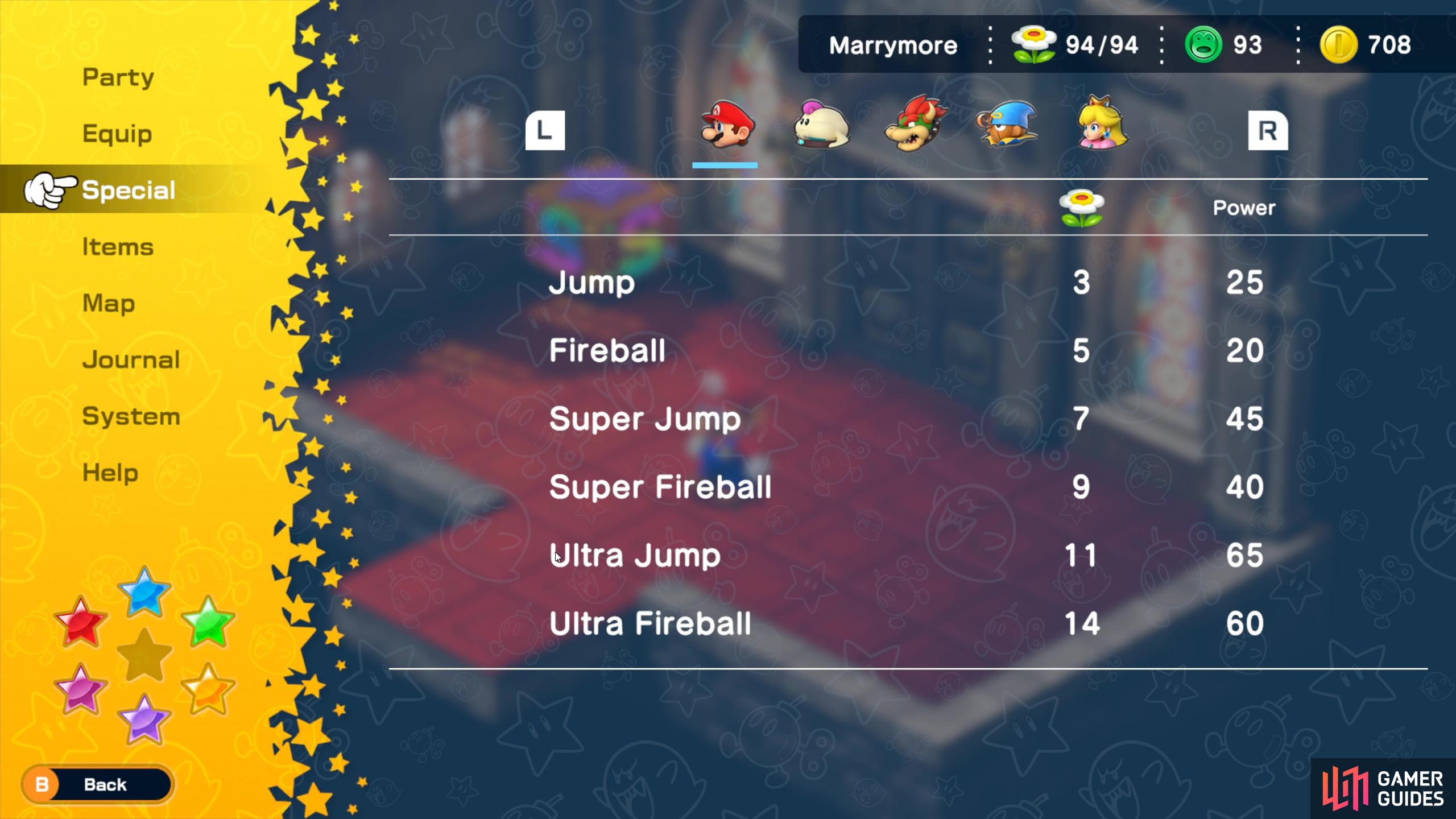 A quick guide on all of Mario's Special Attacks and the differences between each Jump and Fireball special attack. 