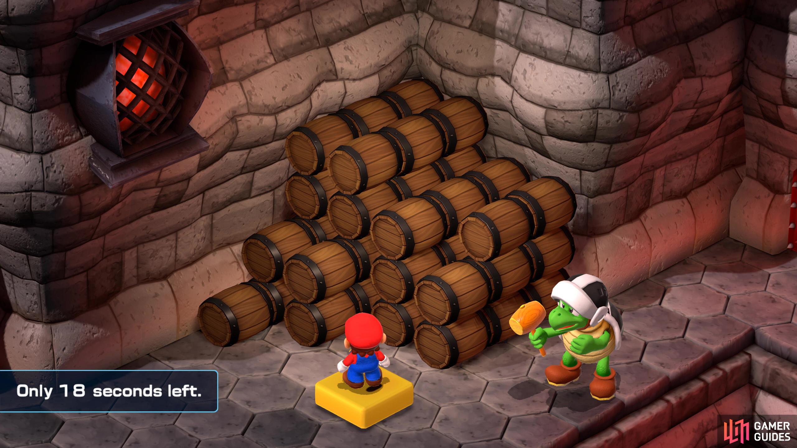 Puzzle Course 2 Room - 2: The second puzzle room asks you to count the barrels within the time limit.