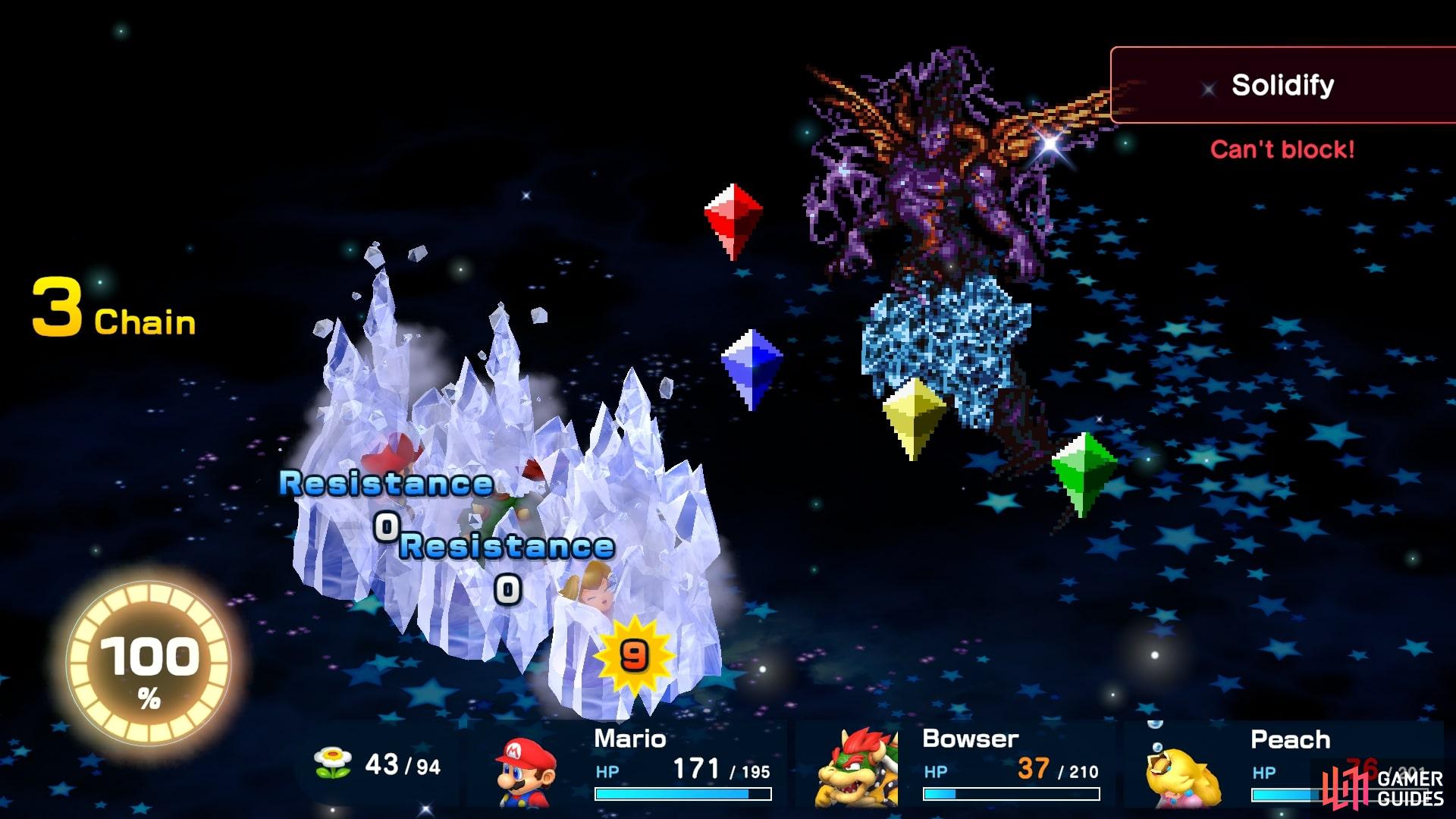 All four of the Crystals have their own set of attacks.