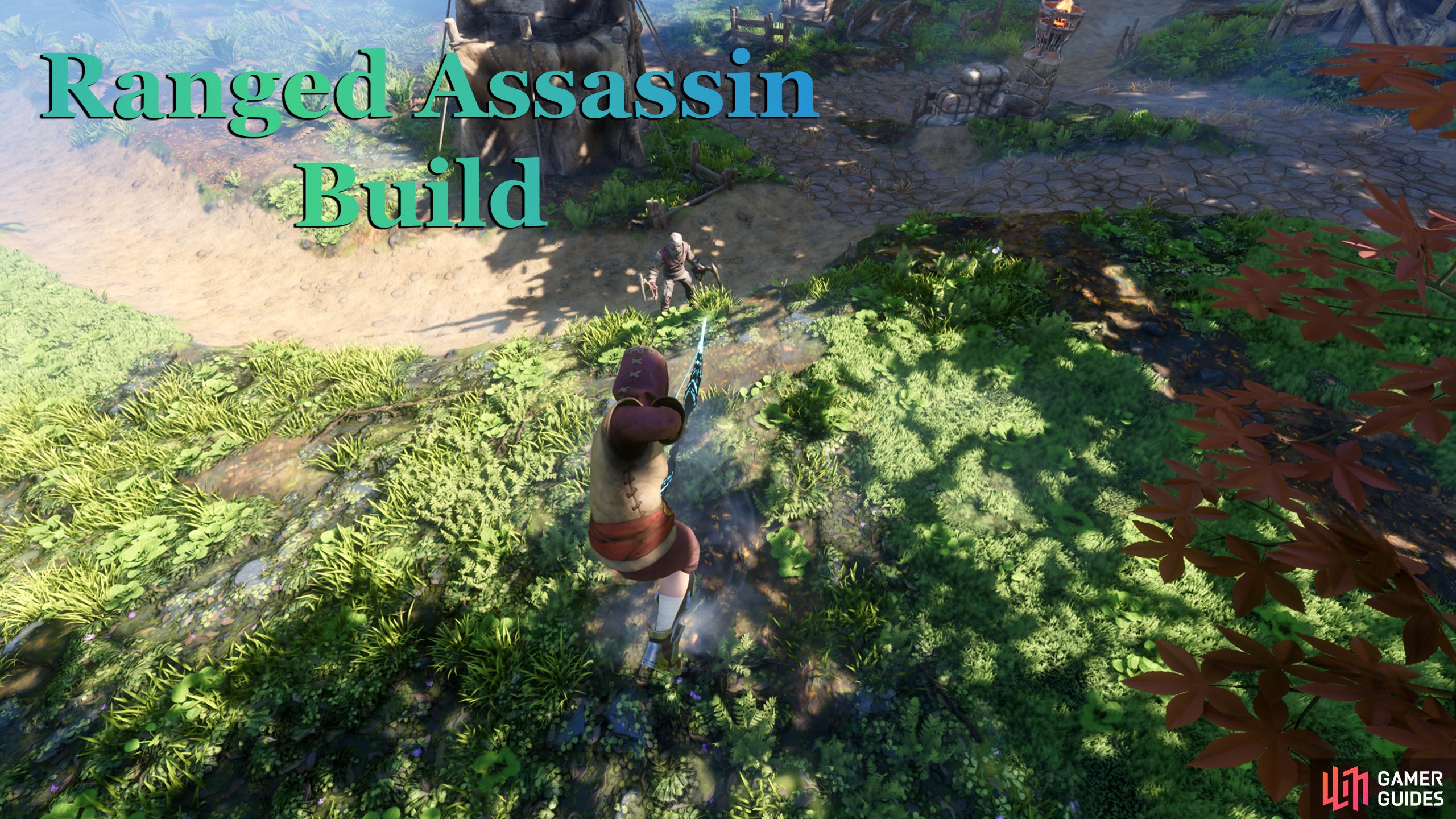 The Ranged Assassin Build utilizes both the Ranger and Assassin skill trees, hence its name.