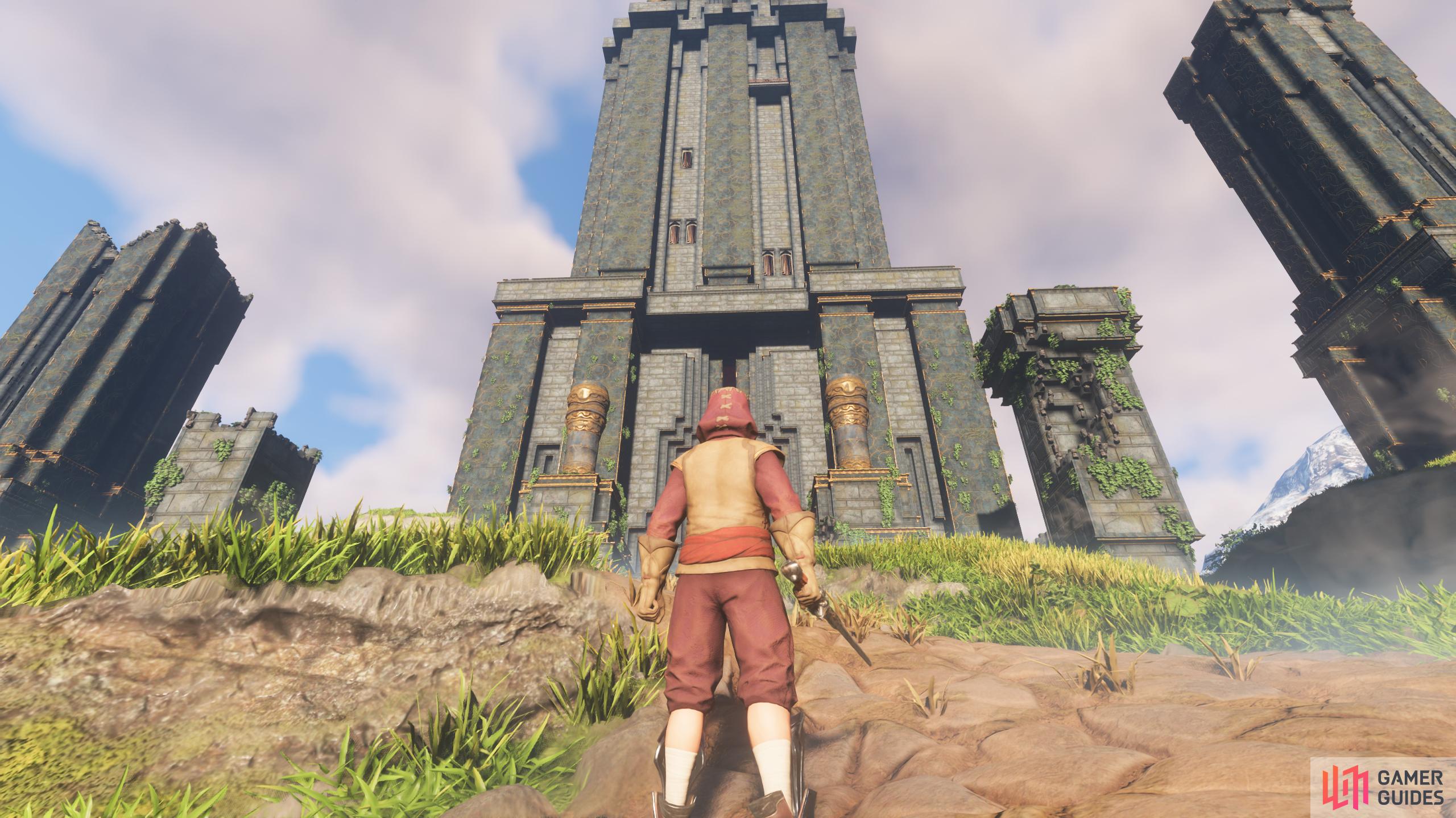 The first Ancient Spire you will go to is in the Springlands biome.