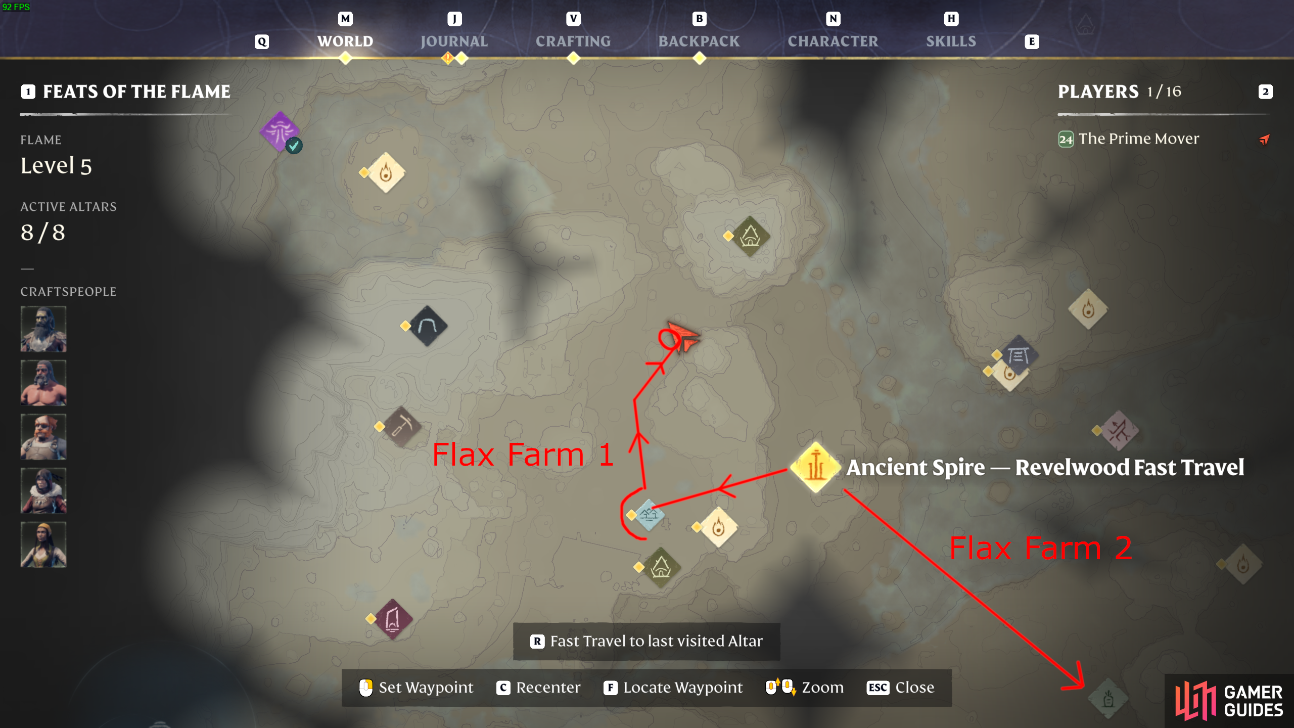 We recommend running these Flax farms as the best way to get Flax in Enshrouded.