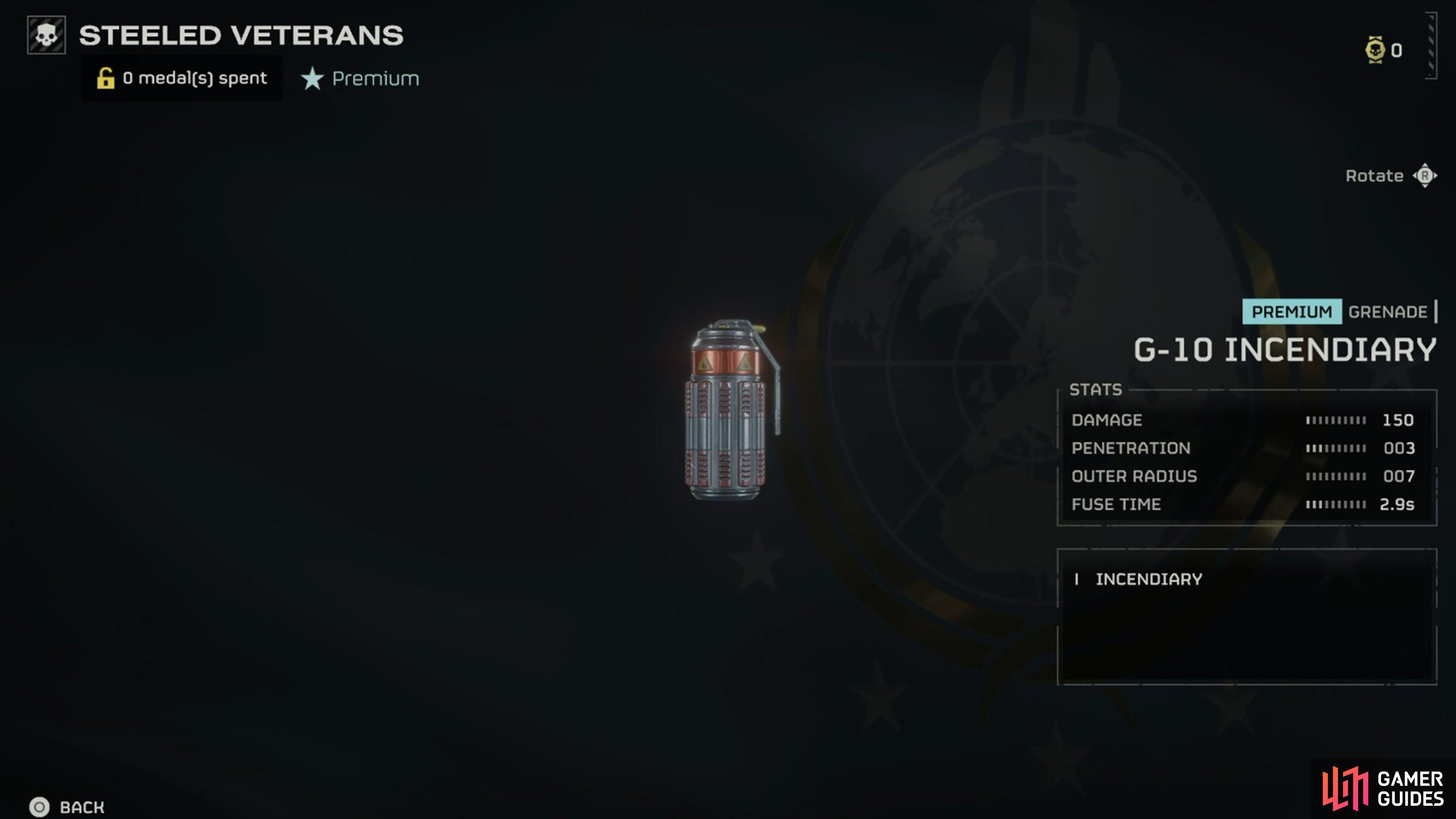 This grenade spreads fire throughout an area, allowing you to lock down paths.