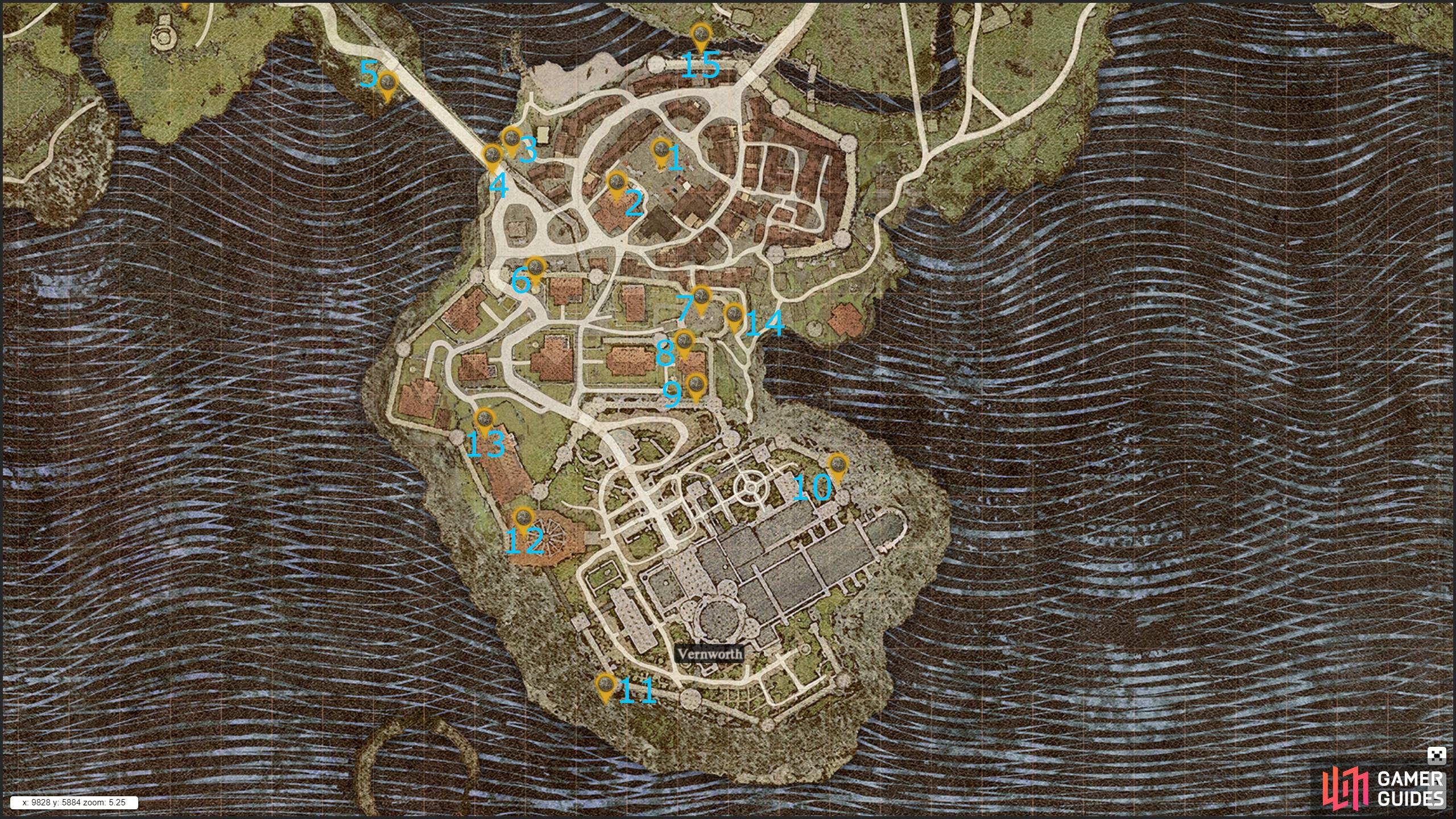 Here are all the Seeker’s Token locations in Vernworth city.
