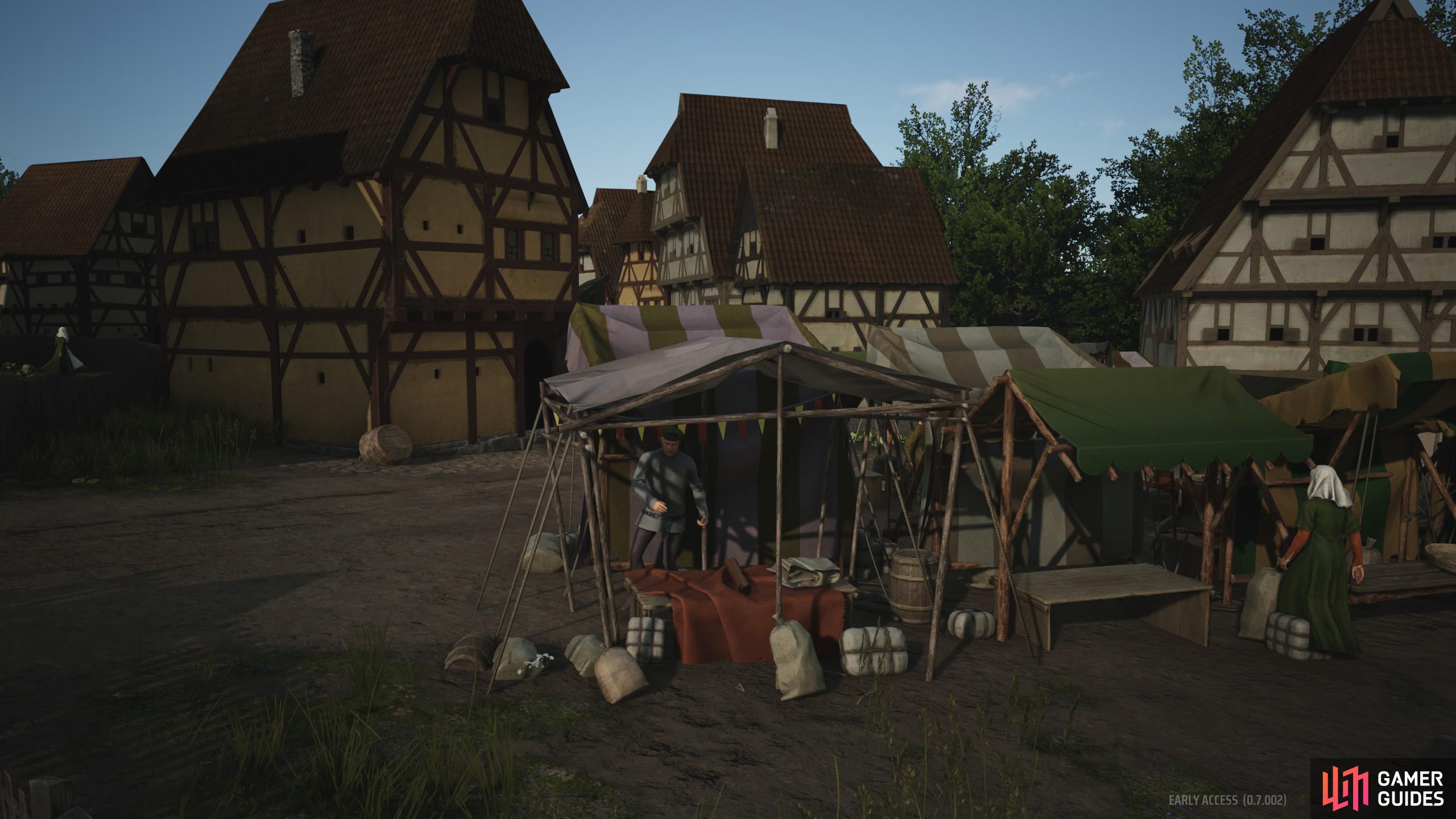 Here’s a look at the Clothing Stalls feature of Manor Lords and how to interact with them.