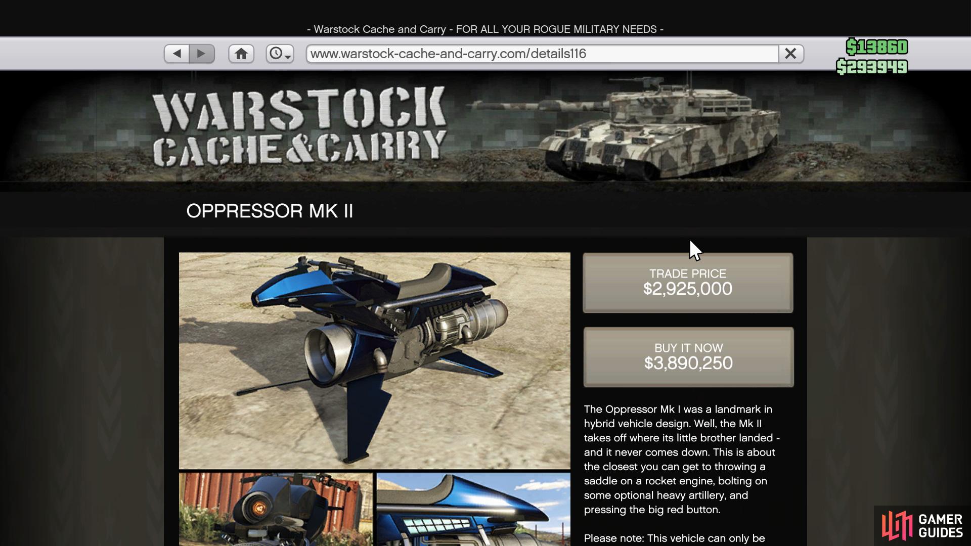 Oppressor Mk2 Price & Upgrades Vehicle Guide Grand Theft Auto