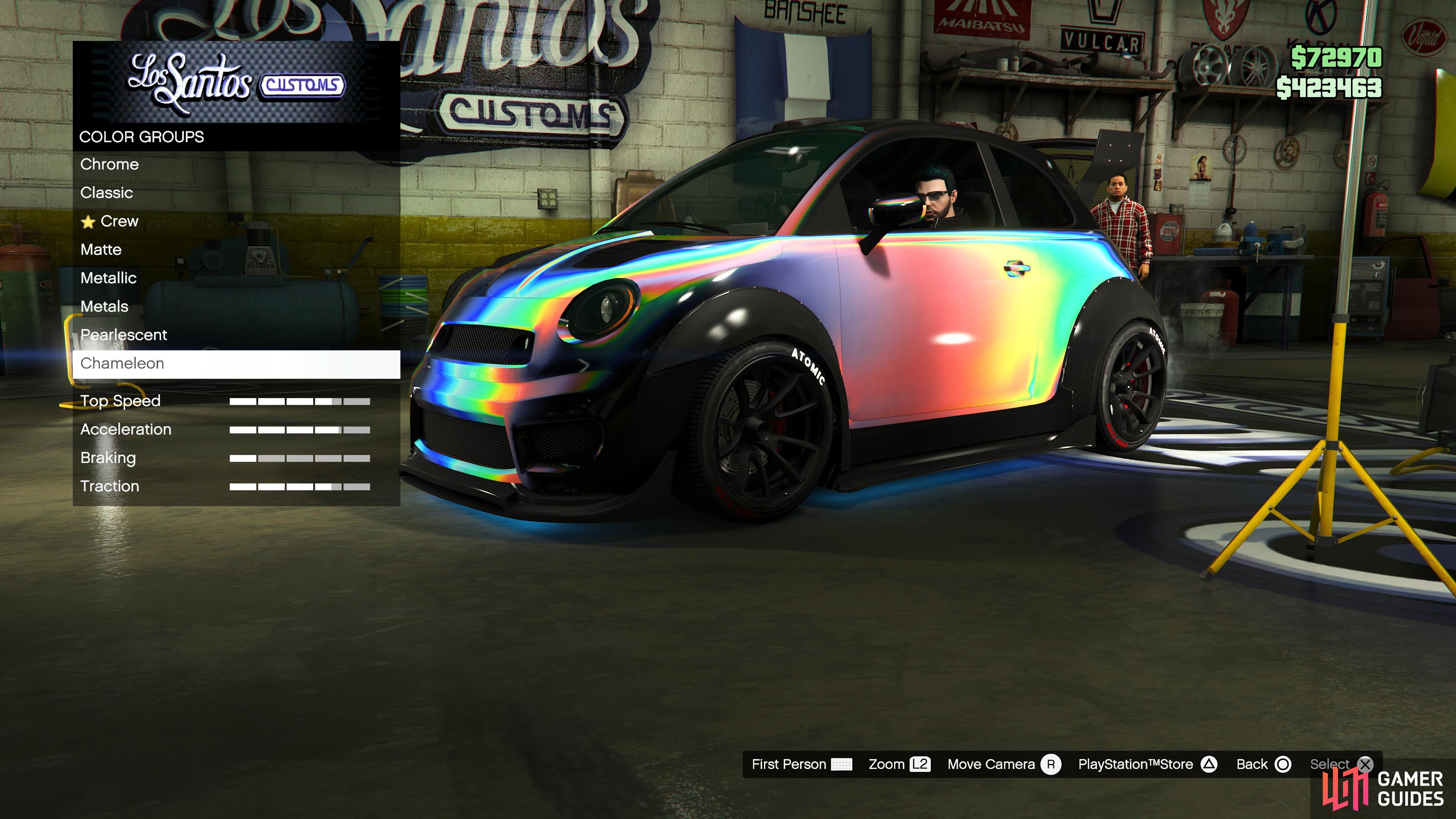 You can find the Chameleon in Los Santos Customs