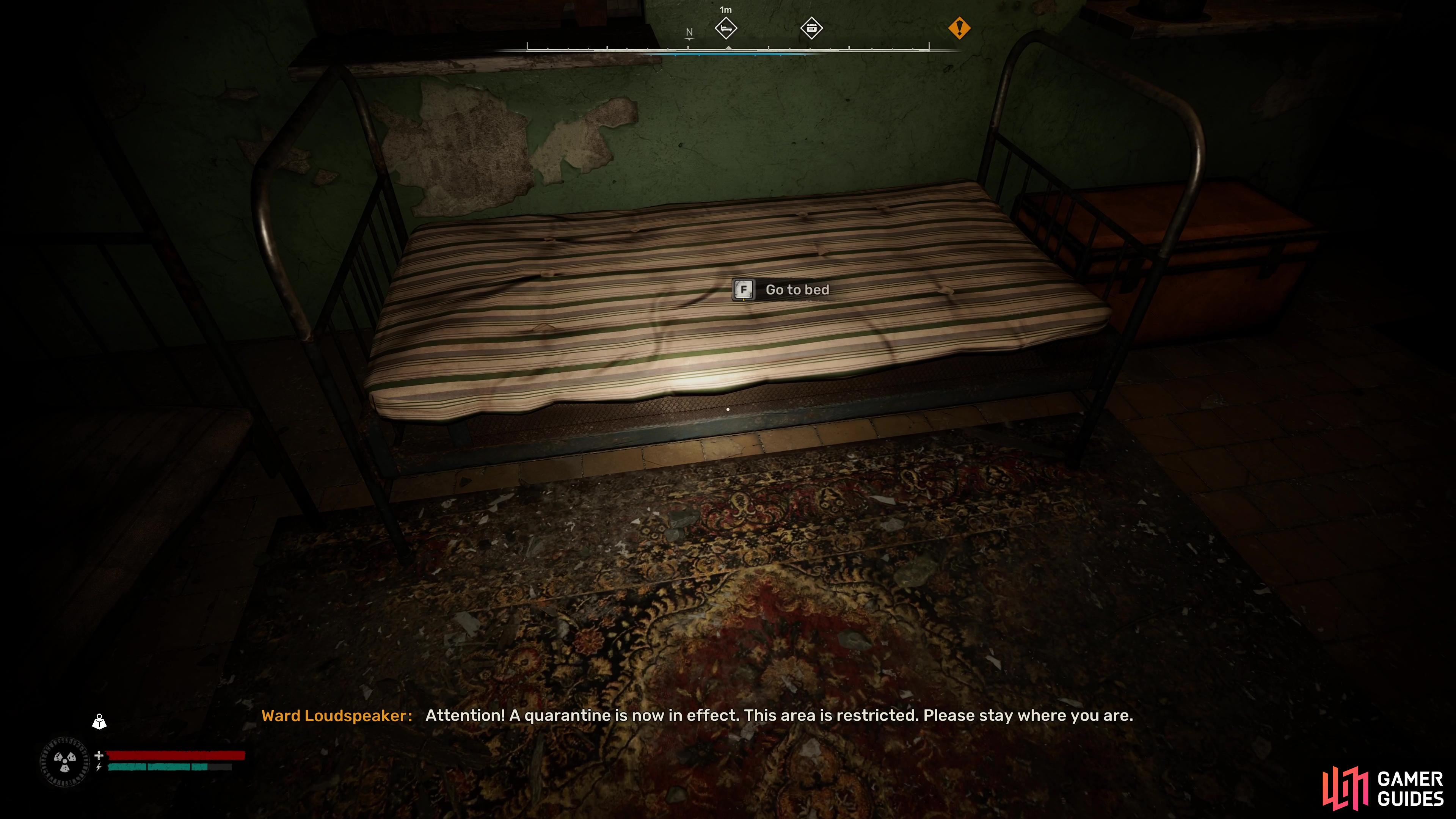 You can change the time by sleeping in beds in Stalker 2.