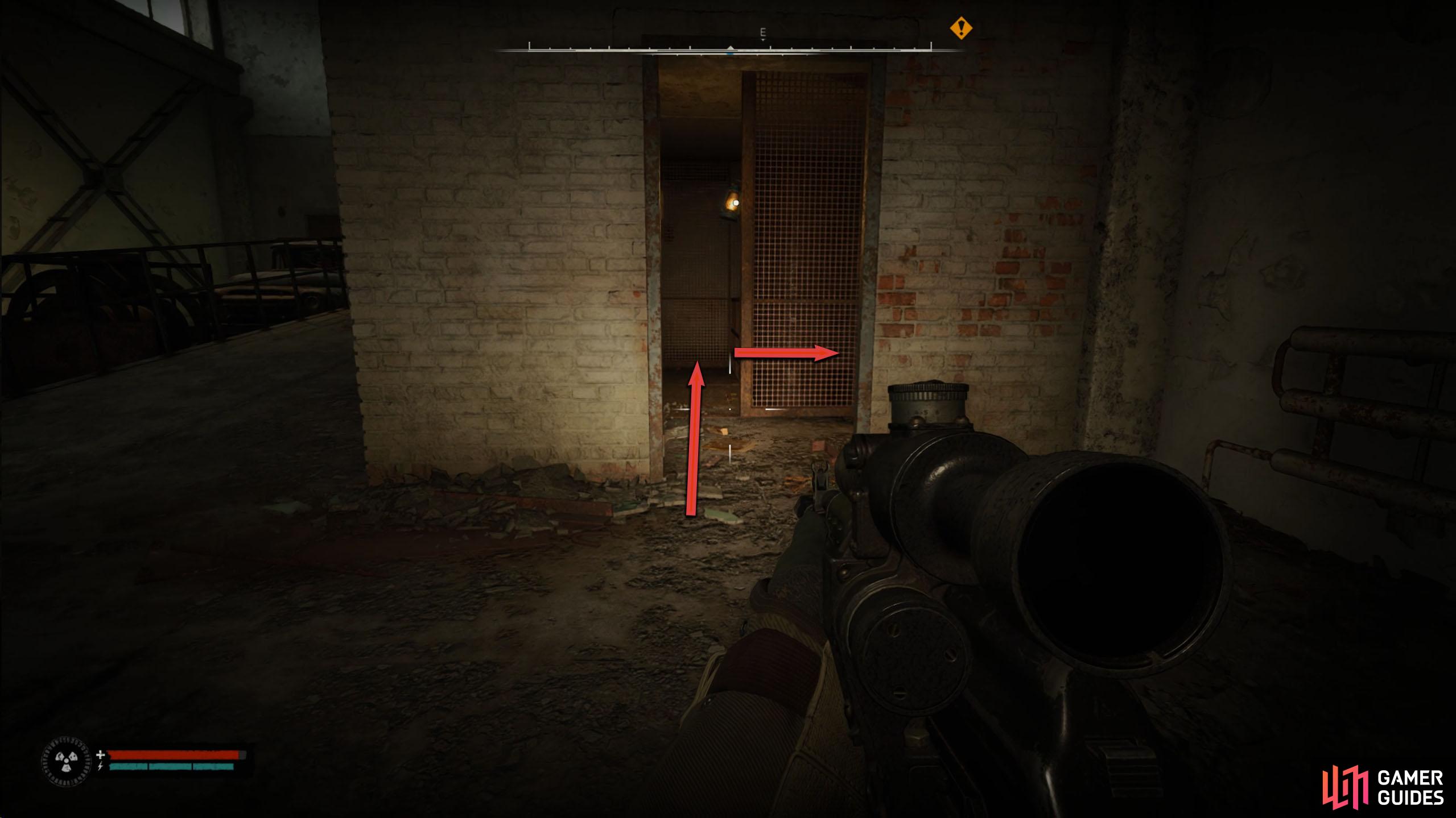 Opposite Roosevelt’s room, to the east, you’ll find your escape route.