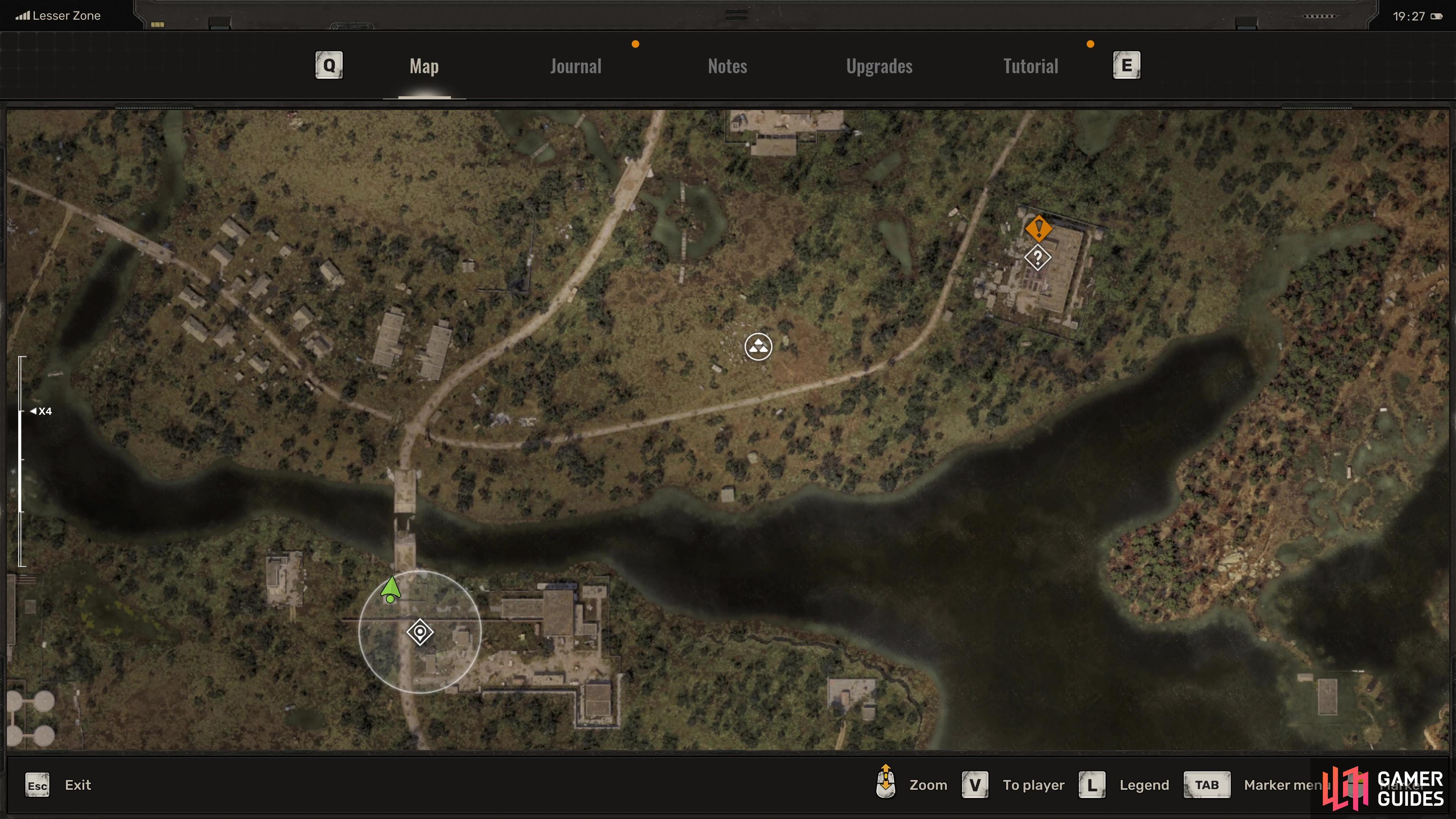 The Detention Center can be found to the east of the entrance to Garbage.