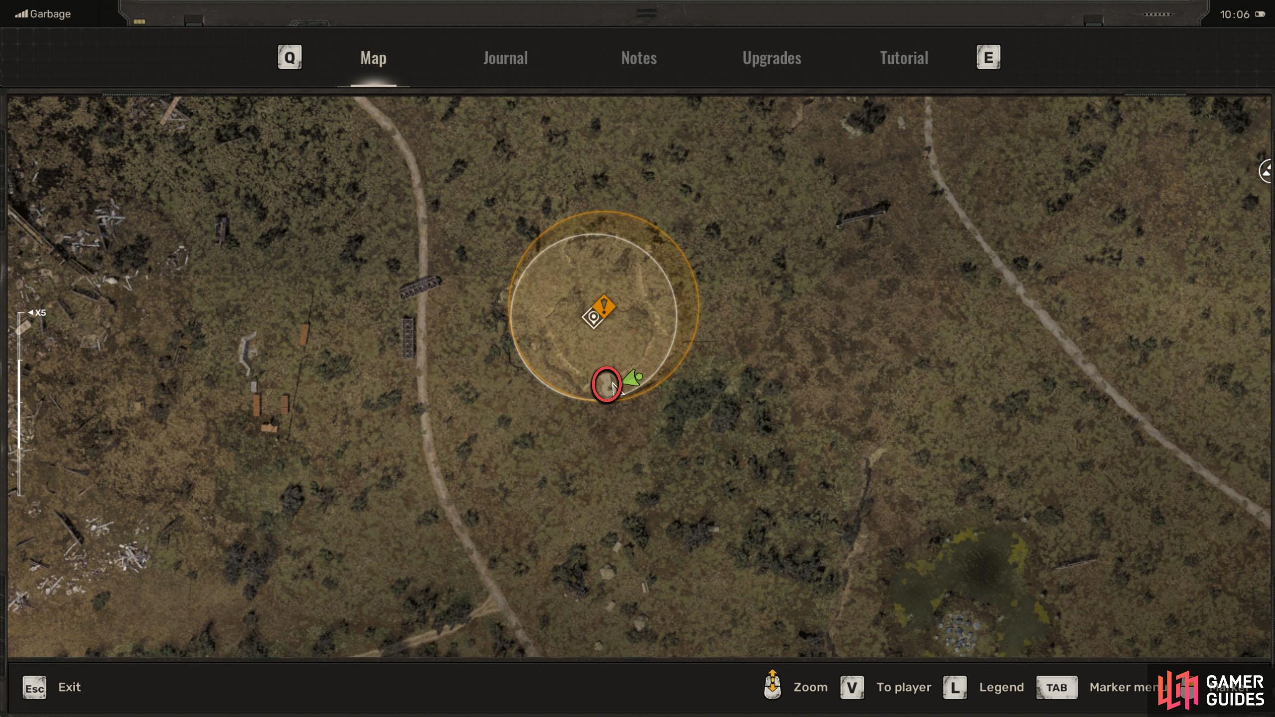 After reaching the objective area, make your way south, where you’ll find a shed with a corrugated roof.