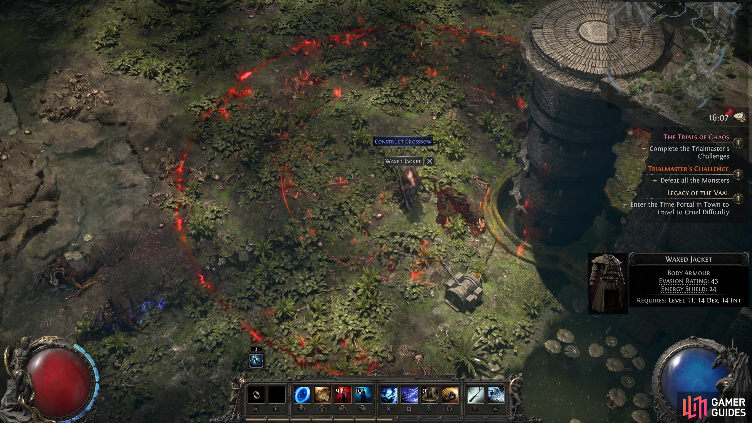 The later versions of Impending Doom can cover a lot of area, forcing you into the corners of the map. This is bad when you’re fighting hordes of monsters.