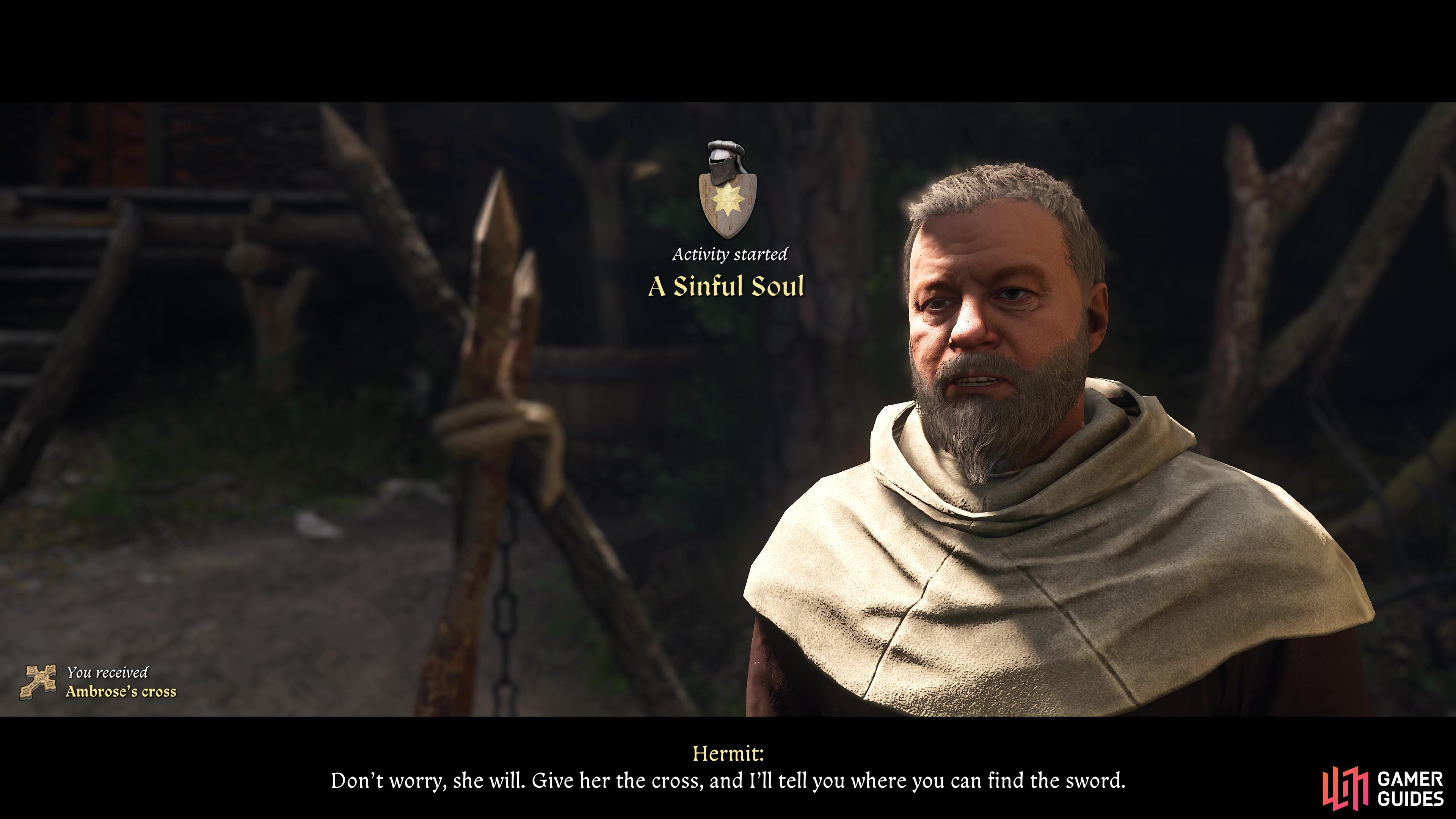 A Sinful Soul is a Task in the Trosky region in Kingdom Come: Deliverance II.