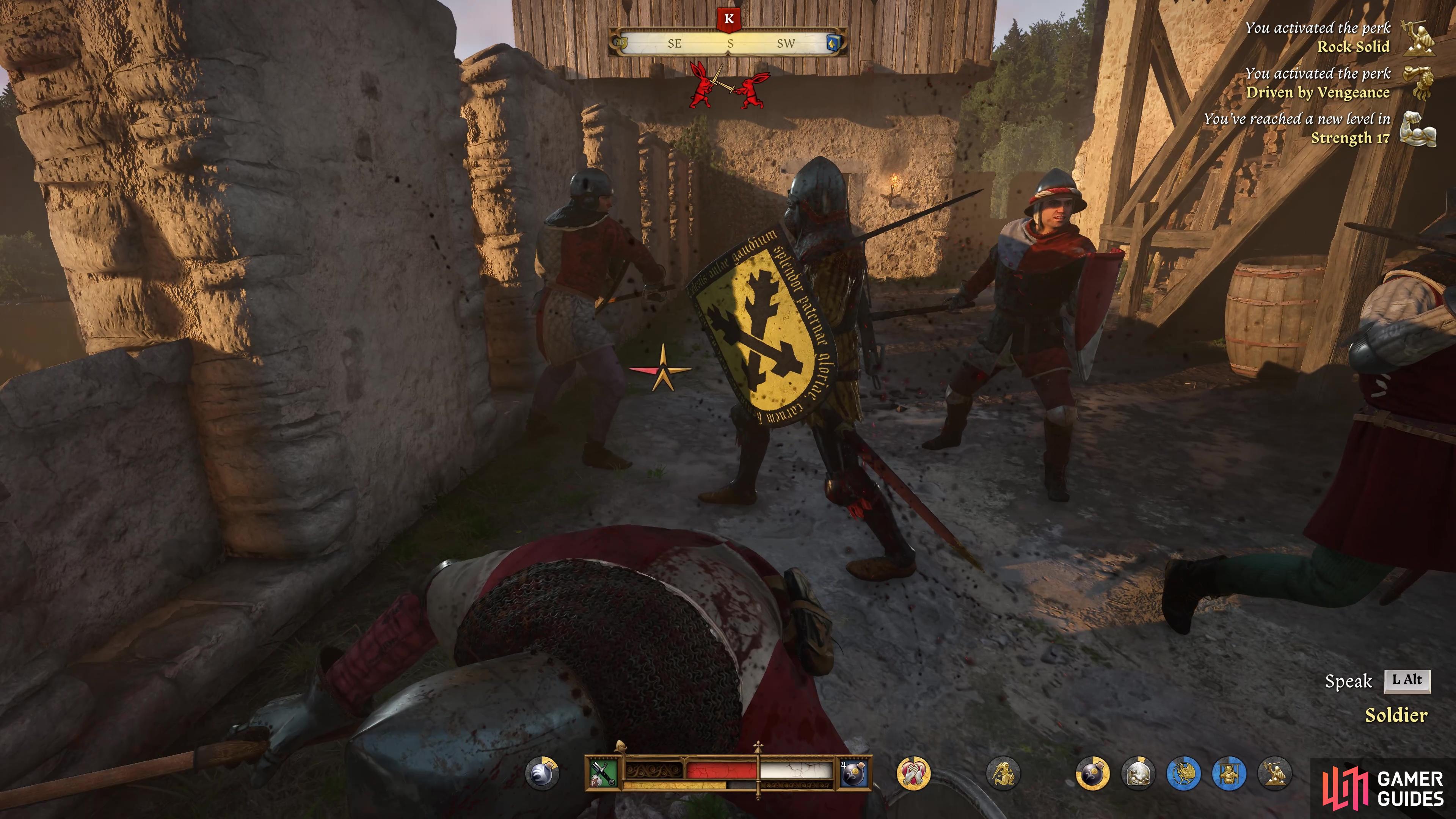 Attack the enemy while they’re focused on your allies.