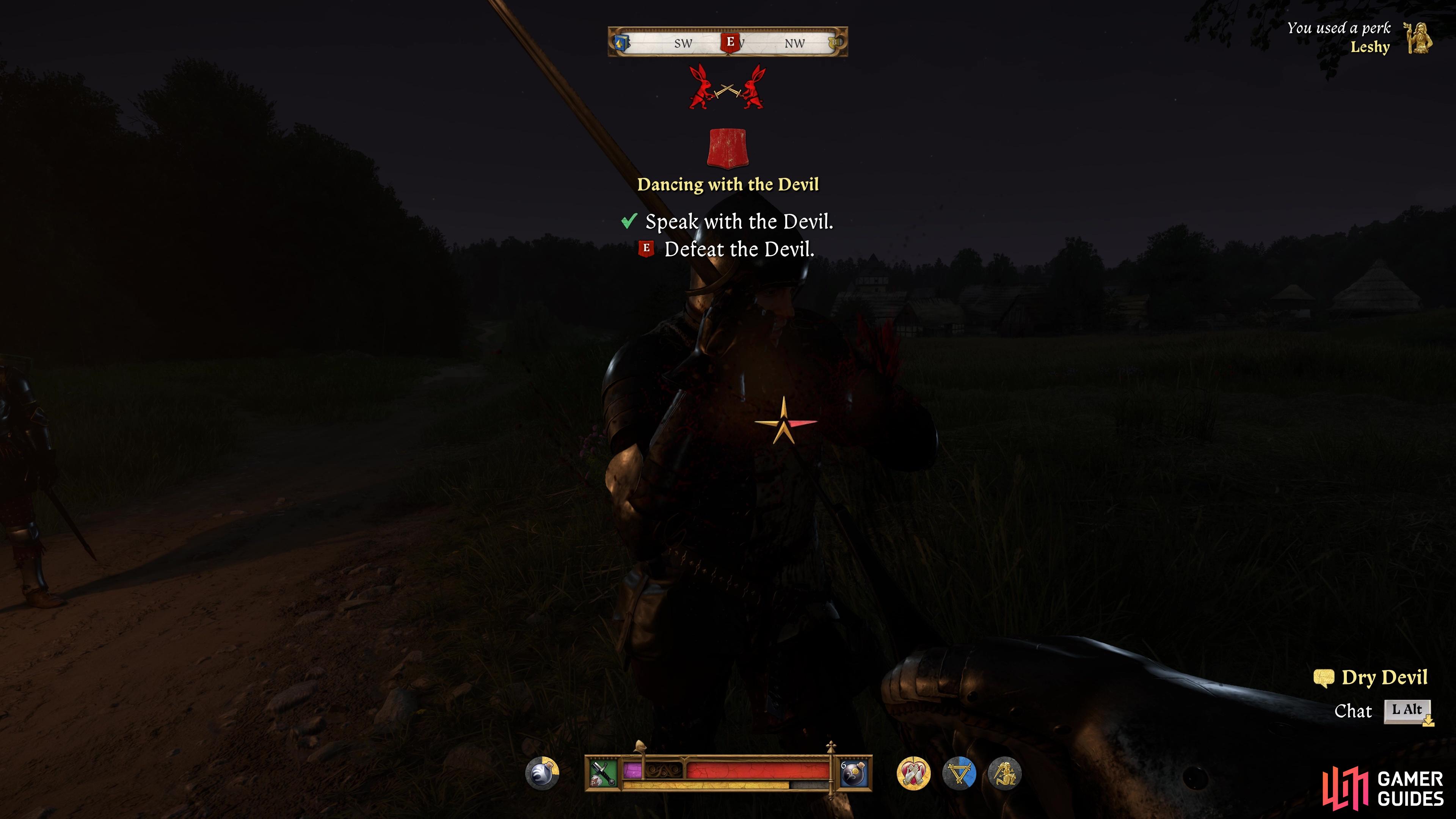You then have to defeat Dry Devil in a duel.