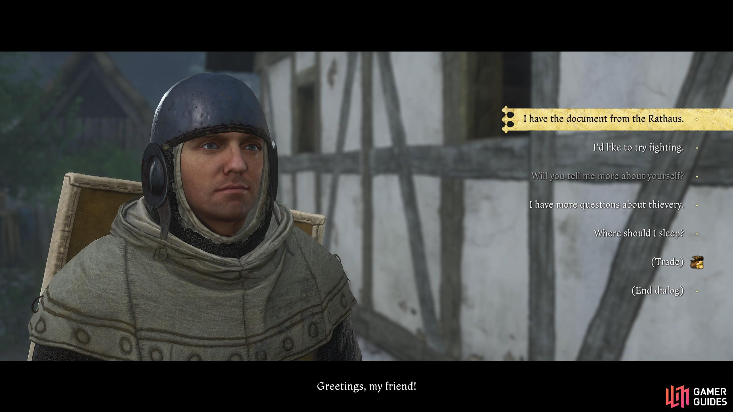Bring the document back to the Miller to complete the quest.