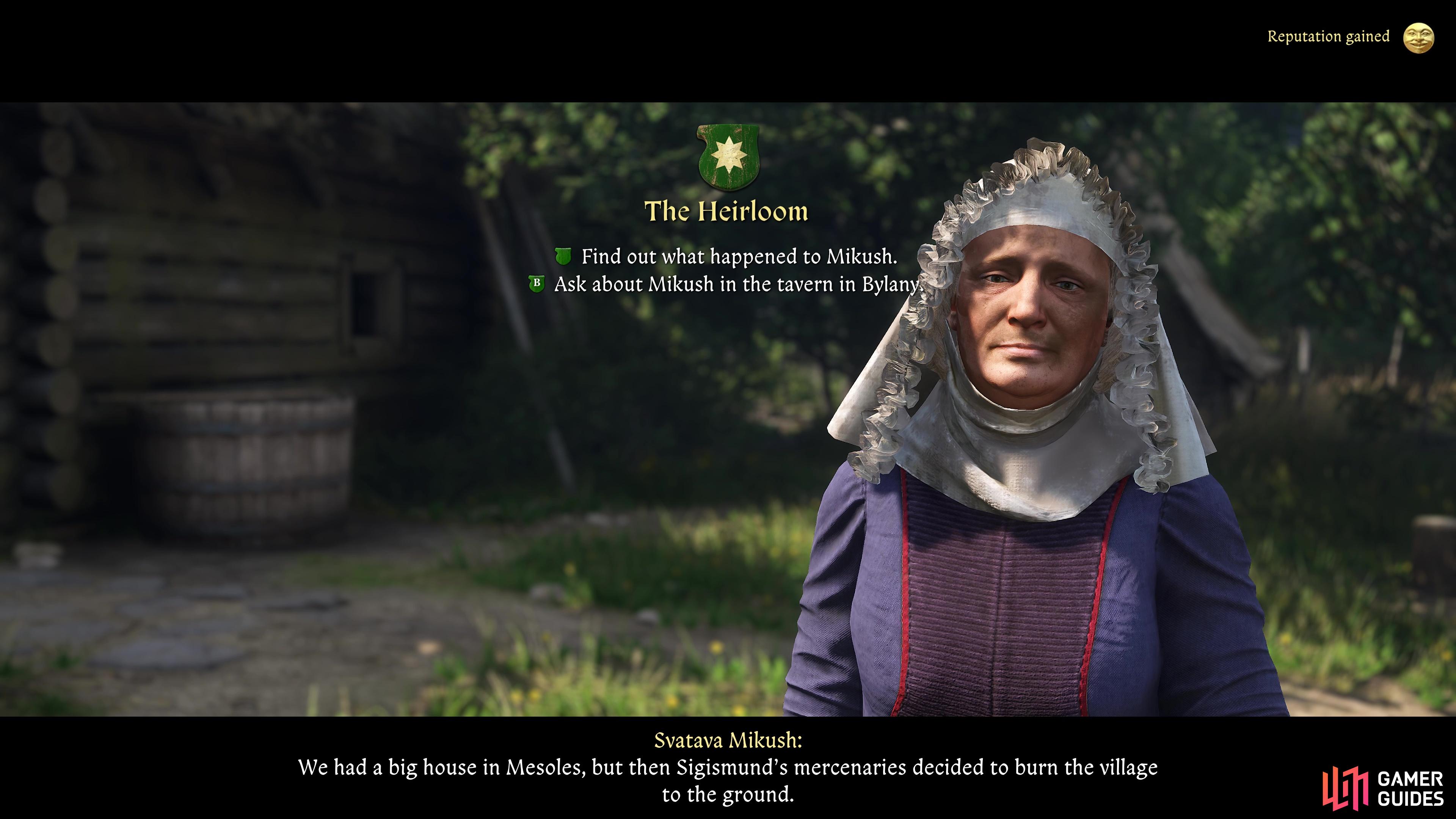 The Heirloom is a side quest in Kingdom Come: Deliverance II.