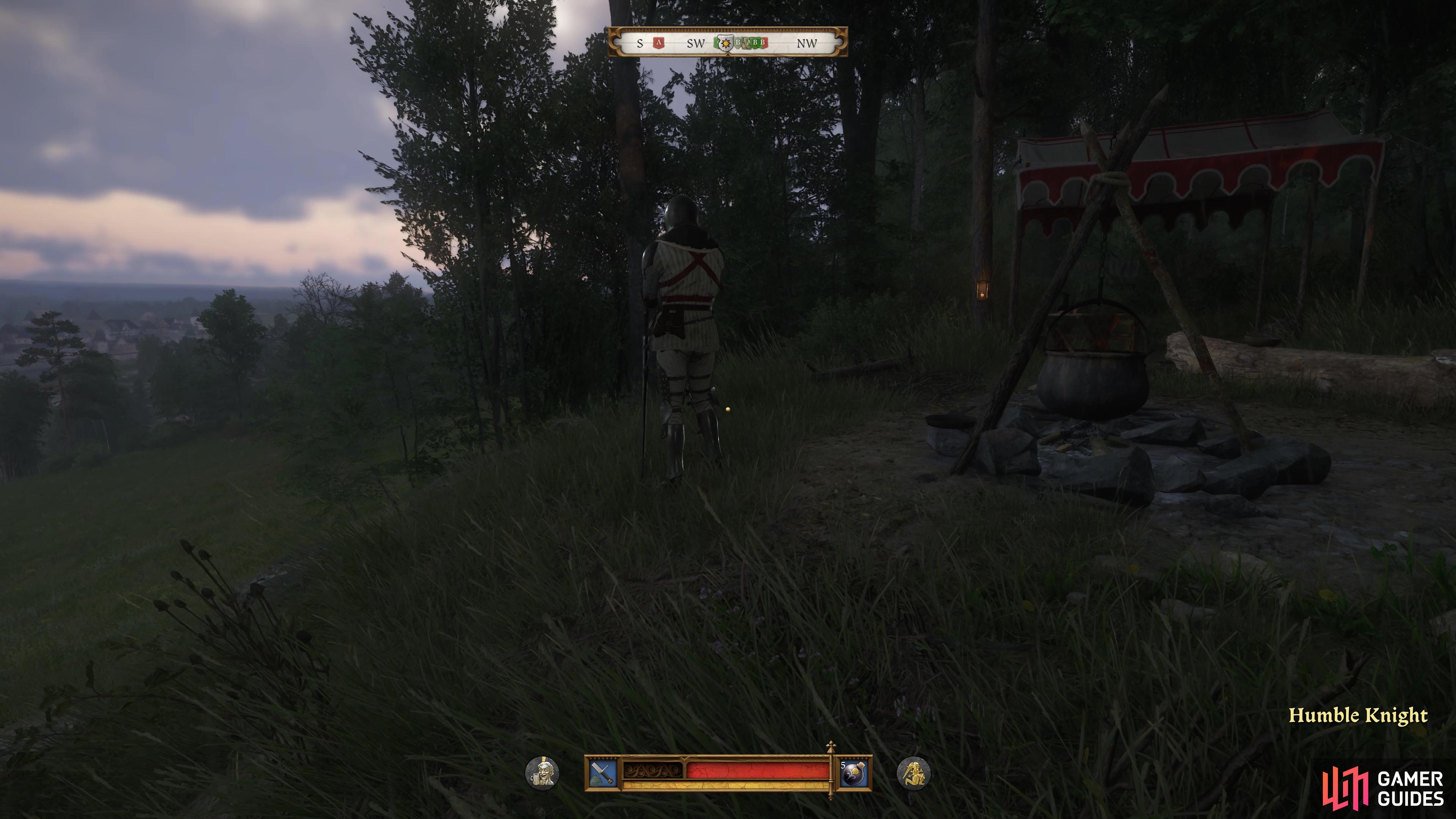 Speak to the Humble Knight to begin the Reliquary Task in Kingdom Come: Deliverance II.