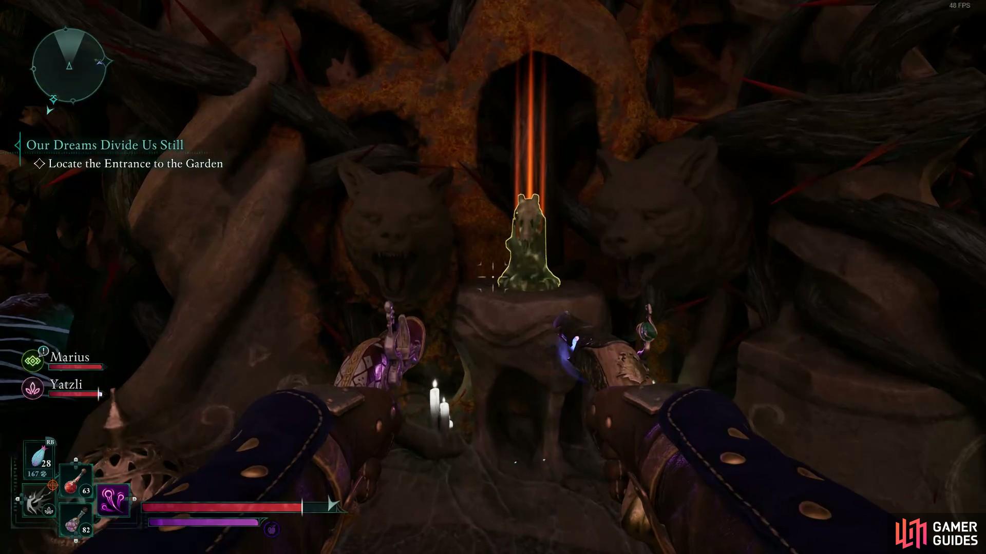 This pedestal has the core.