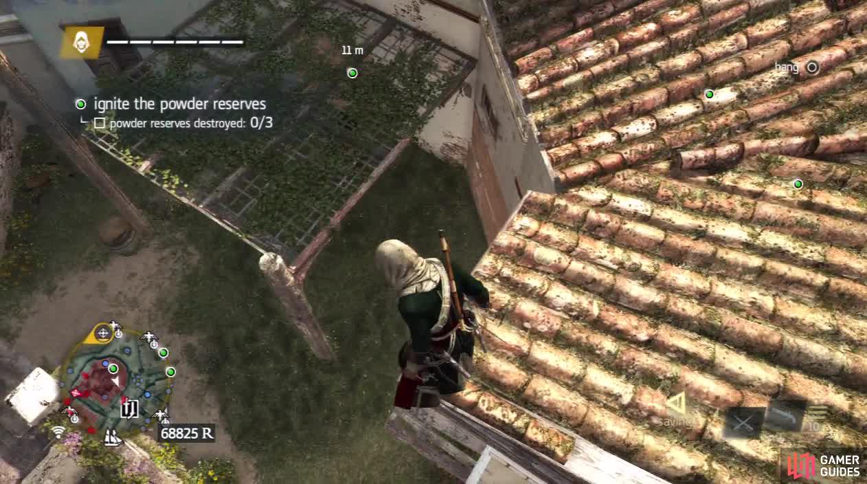 Approaching from the rooftops is always a safer way. Check for gunners when you’re up there though.