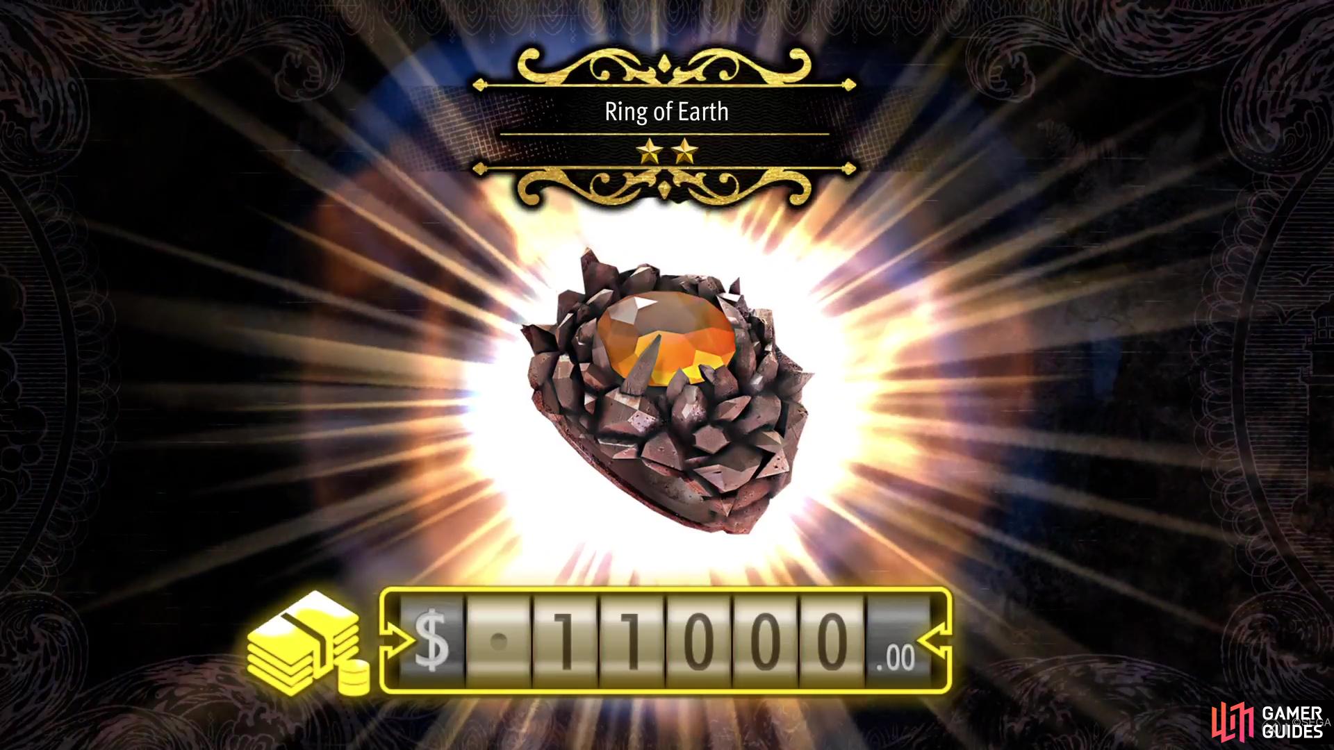 The main reward you want is the chest that contains the Ring of Earth treasure.