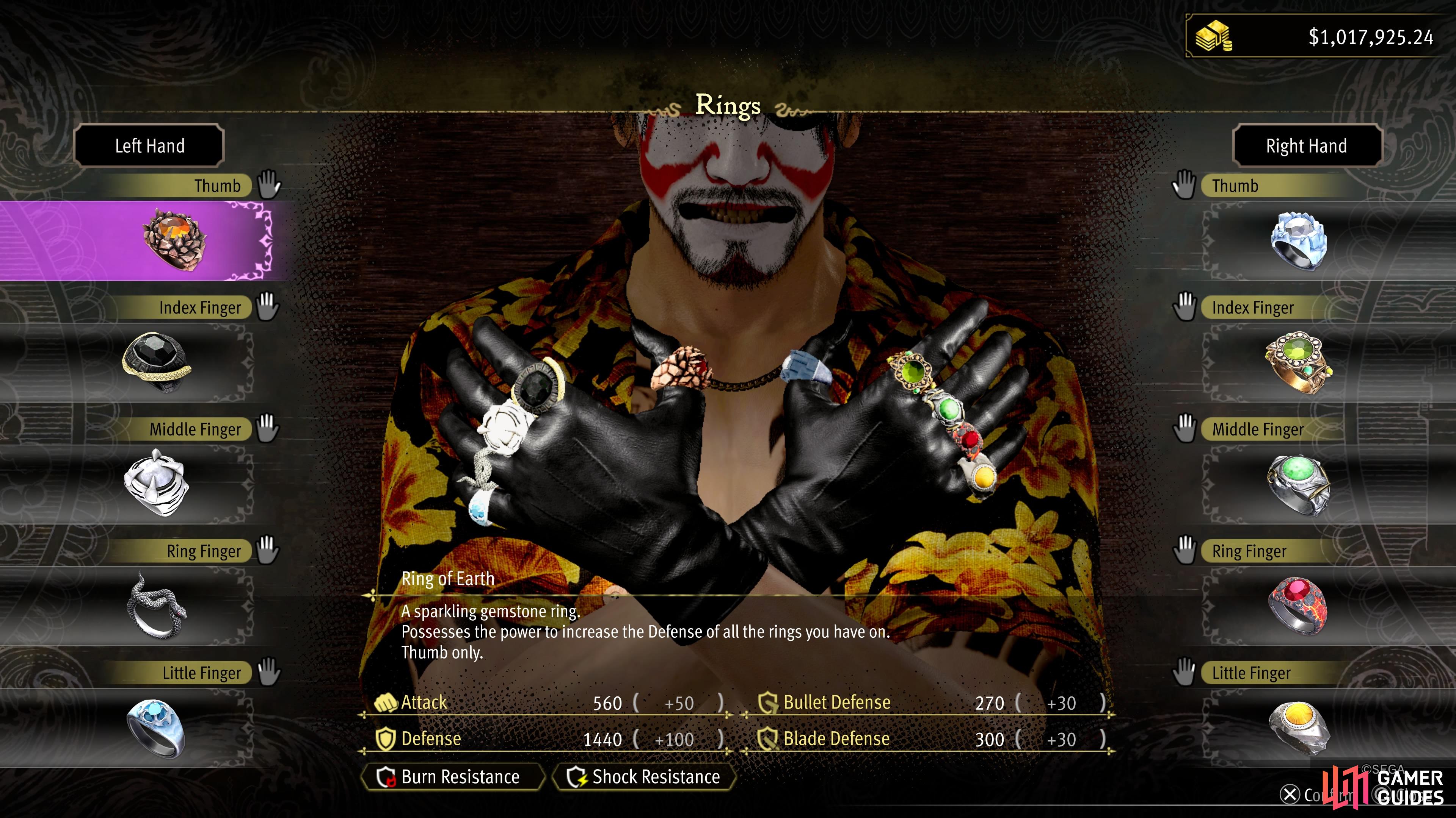 Rings are your equipment in Pirate Yakuza, which can boost your stats and resistances.