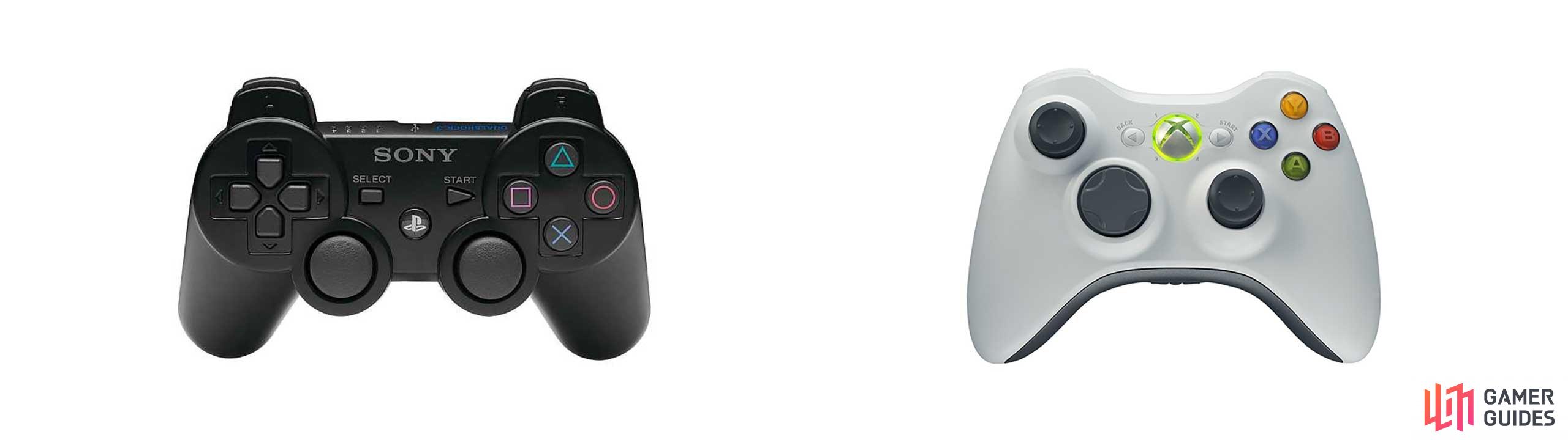 PS3 and Xbox 360 Controls