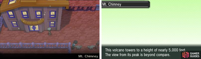 The tallest mountain on Hoenn; you can see it from nearly everywhere.