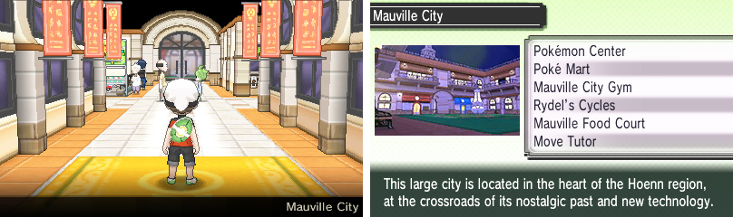 Mauville City has received a major revamp since the Ruby/Sapphire days.