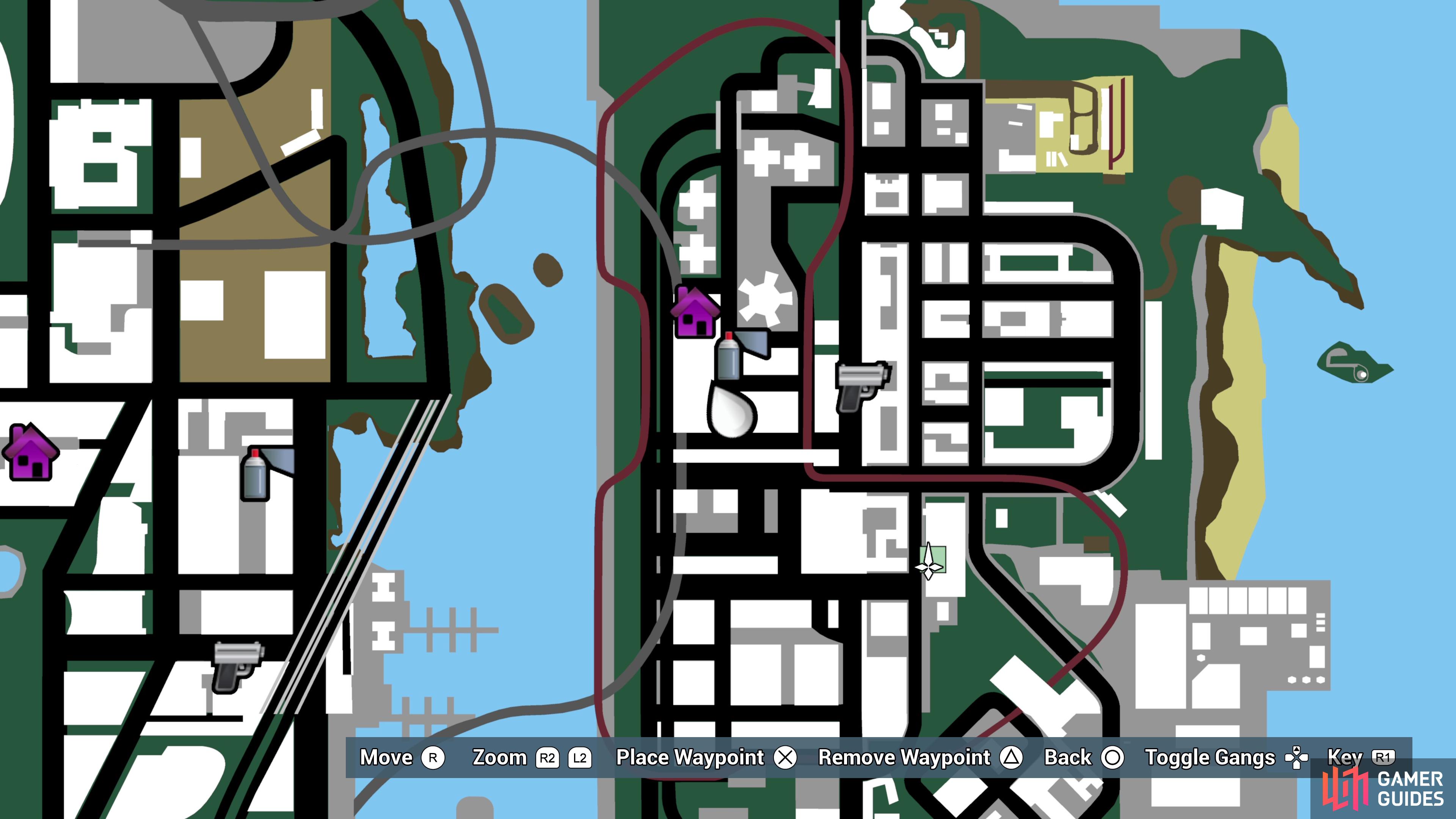 gta 3 map hidden packages