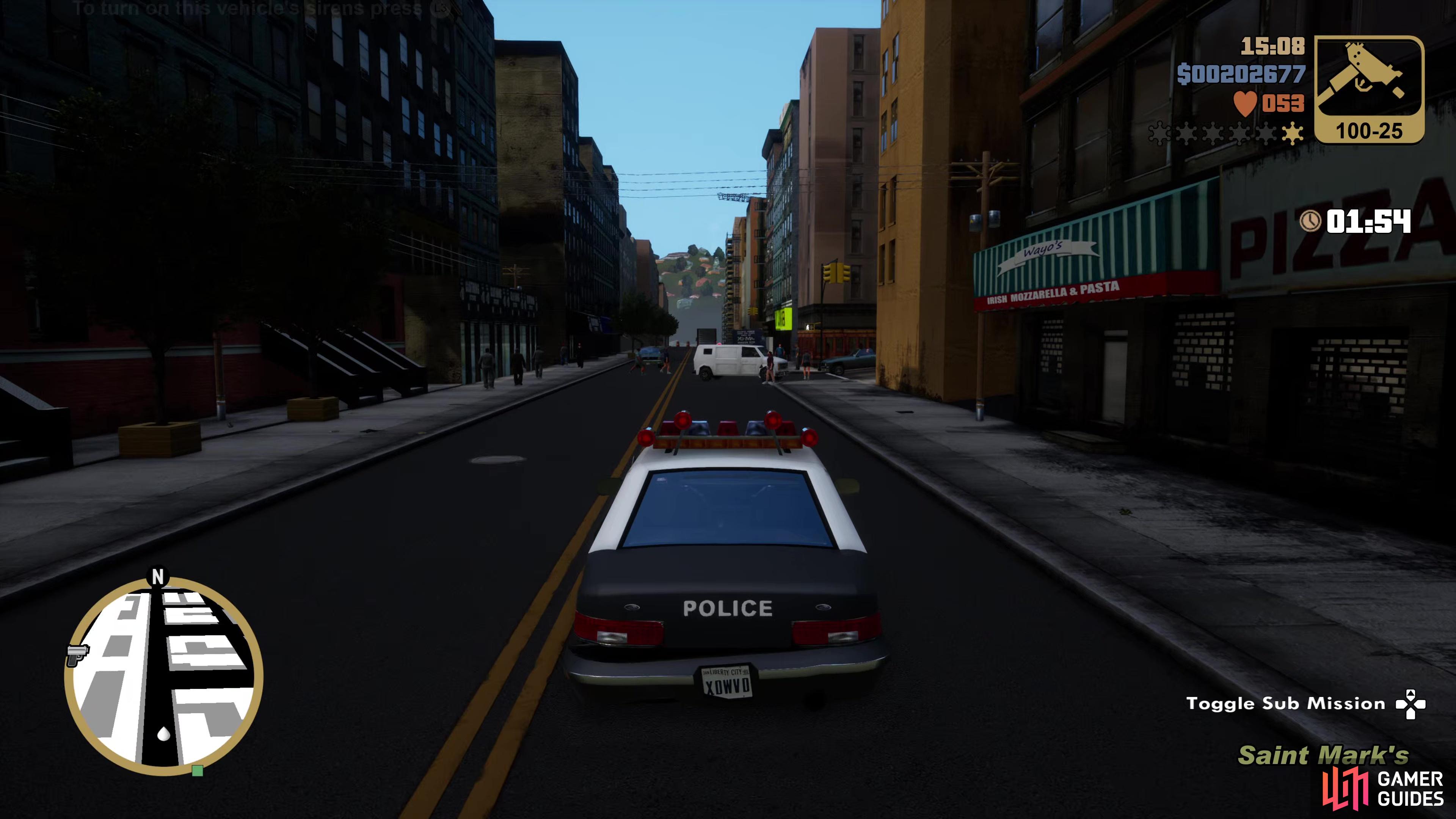 Vigilante  GTA 3 Side Missions Guide