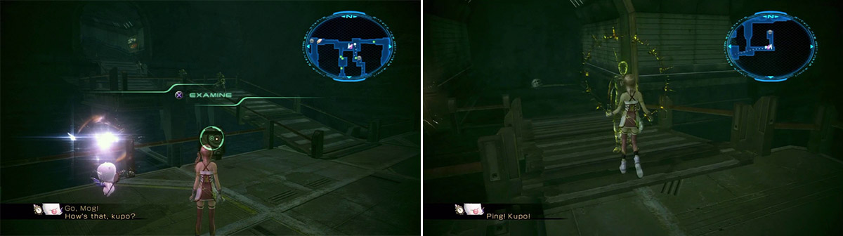 Location of the weapon materials (left). Assistants Location (right).