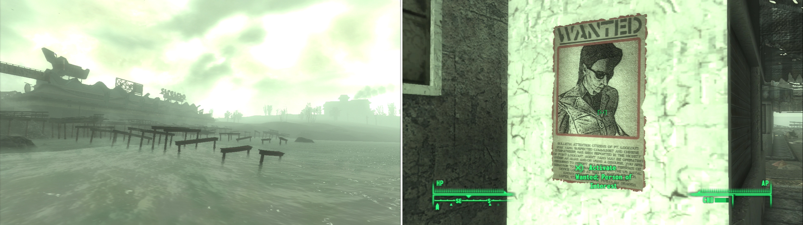 Point Lookout has seen better days, but the ominous smoke in the distance suggests that there’s still live in these marshes (left). Espionage was alive and well at the end of the war (right).